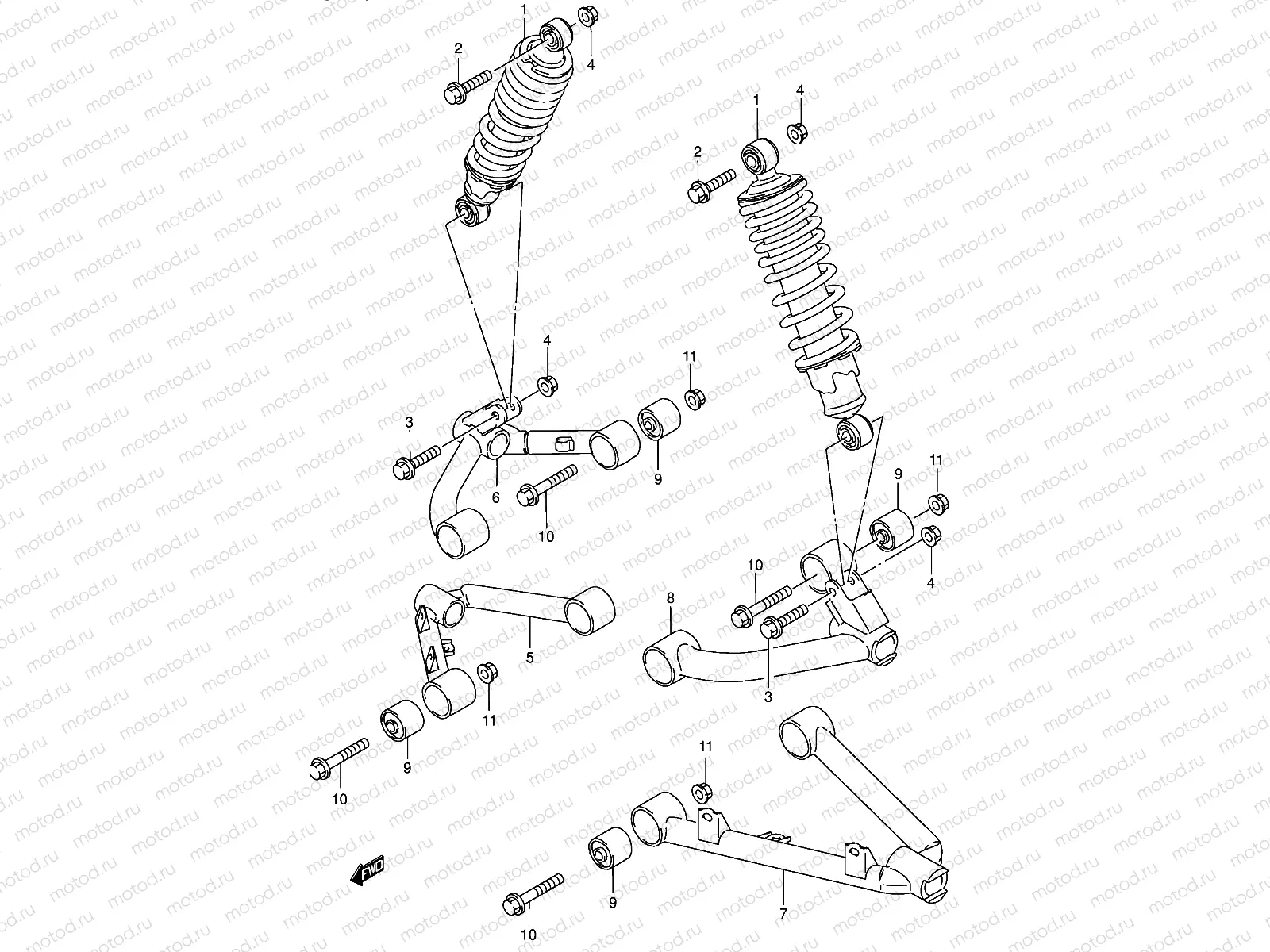 SUSPENSION ARM (MODEL K2/K4)