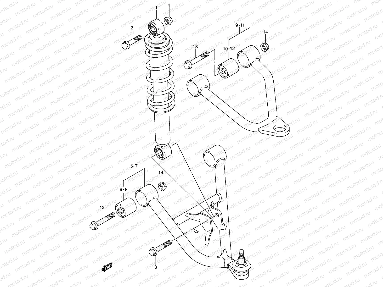 SUSPENSION ARM (MODEL K5/K6)
