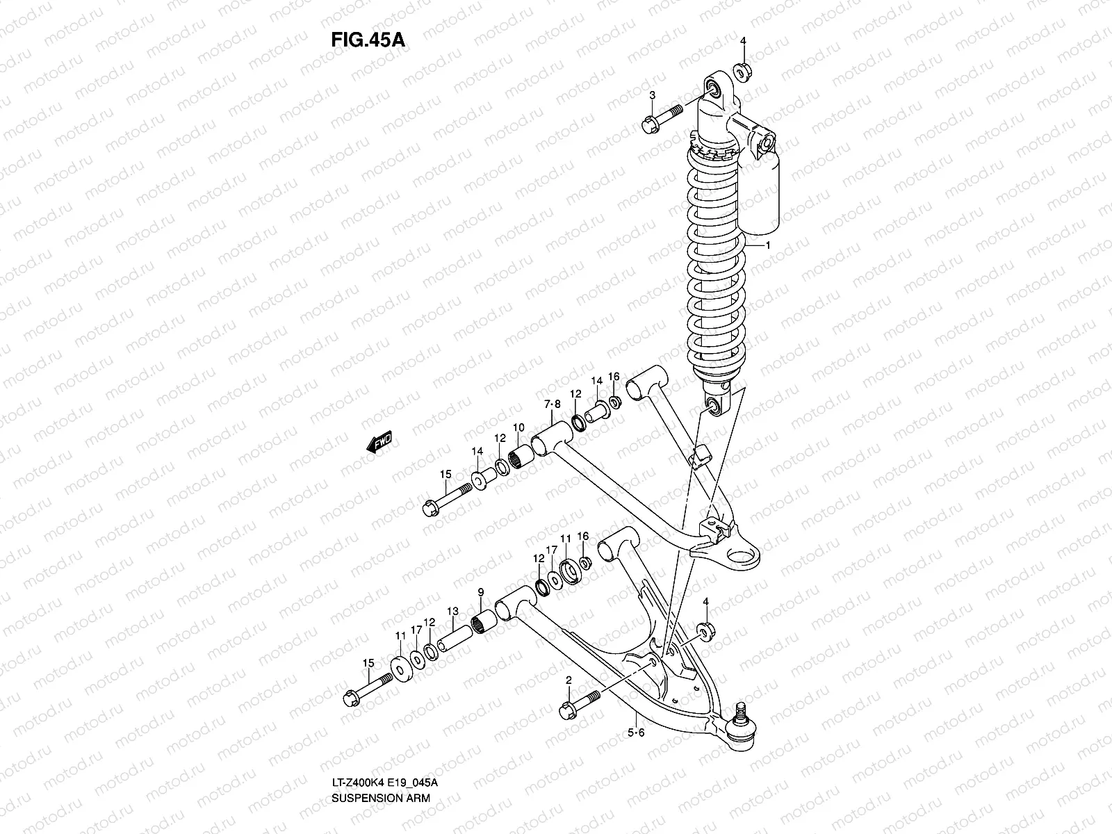 SUSPENSION ARM (MODEL K5/K6/K7)