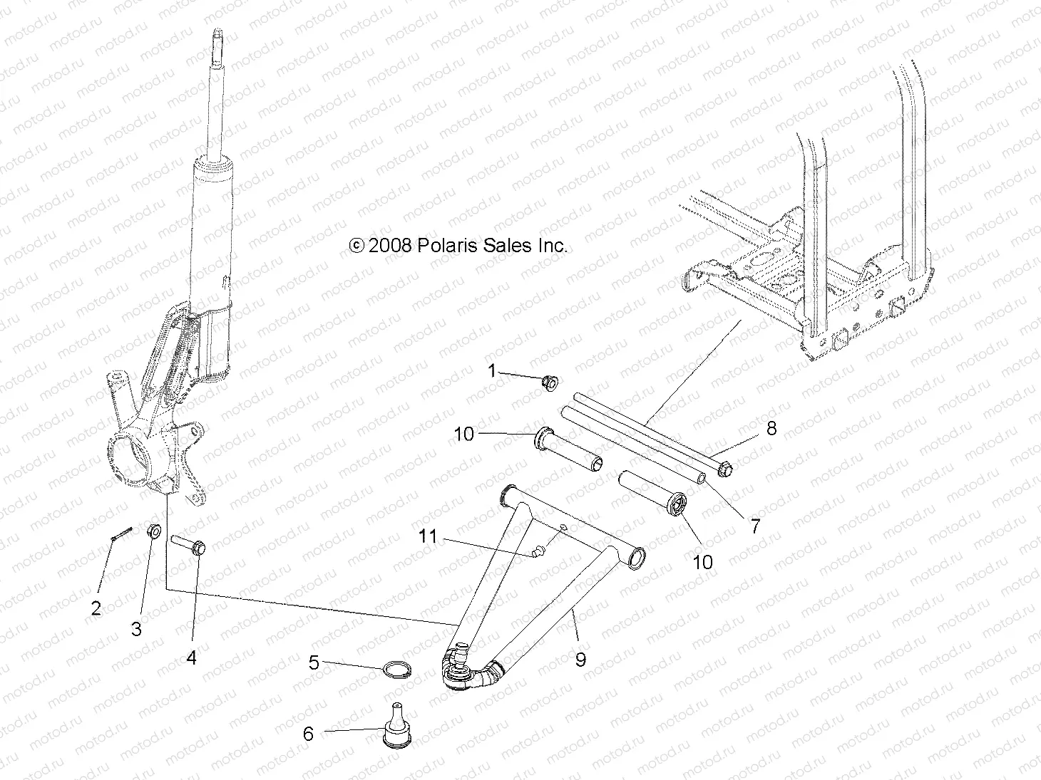SUSPENSION | SUSPENSION, A-ARM and STRUT MOUNTING - A08LB27AA (49ATVAARM09SP400)