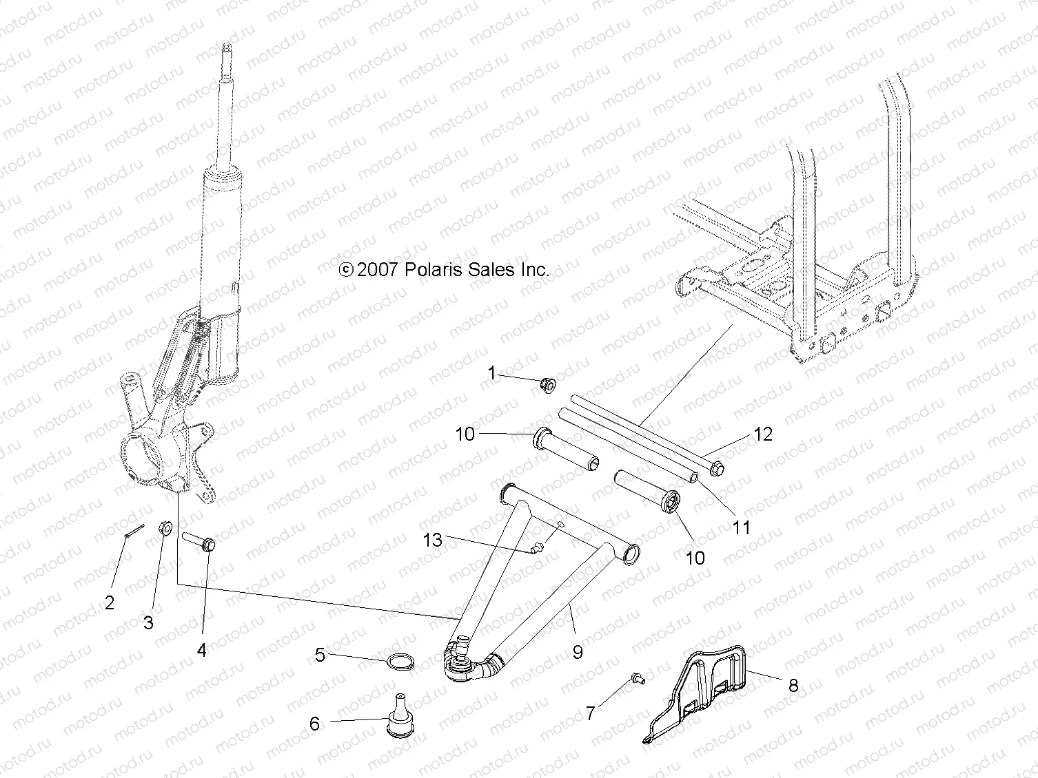 SUSPENSION | SUSPENSION, A-ARM and STRUT MOUNTING - A08LH46AQ/AX/AZ (49ATVAARM08SP300)