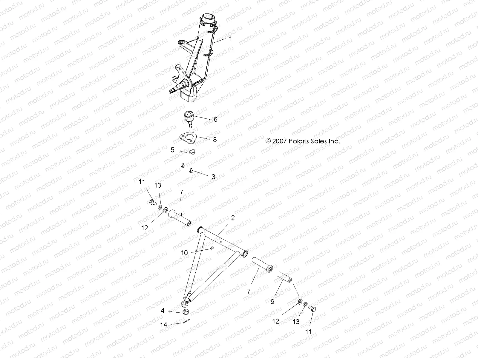 SUSPENSION | SUSPENSION, A-ARM and STRUT MOUNTING - A09BA32AA (49ATVSUSPFRT08TB)