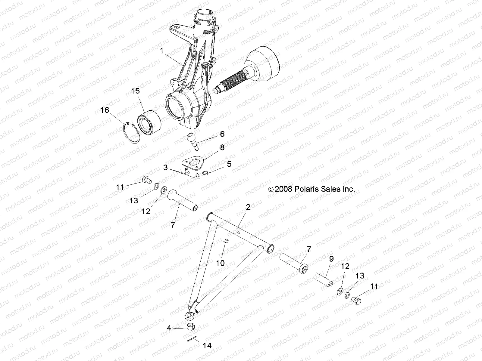 SUSPENSION | SUSPENSION, A-ARM and STRUT MOUNTING - A10NA32FA (49ATVSUSPFRT10TBLZR)