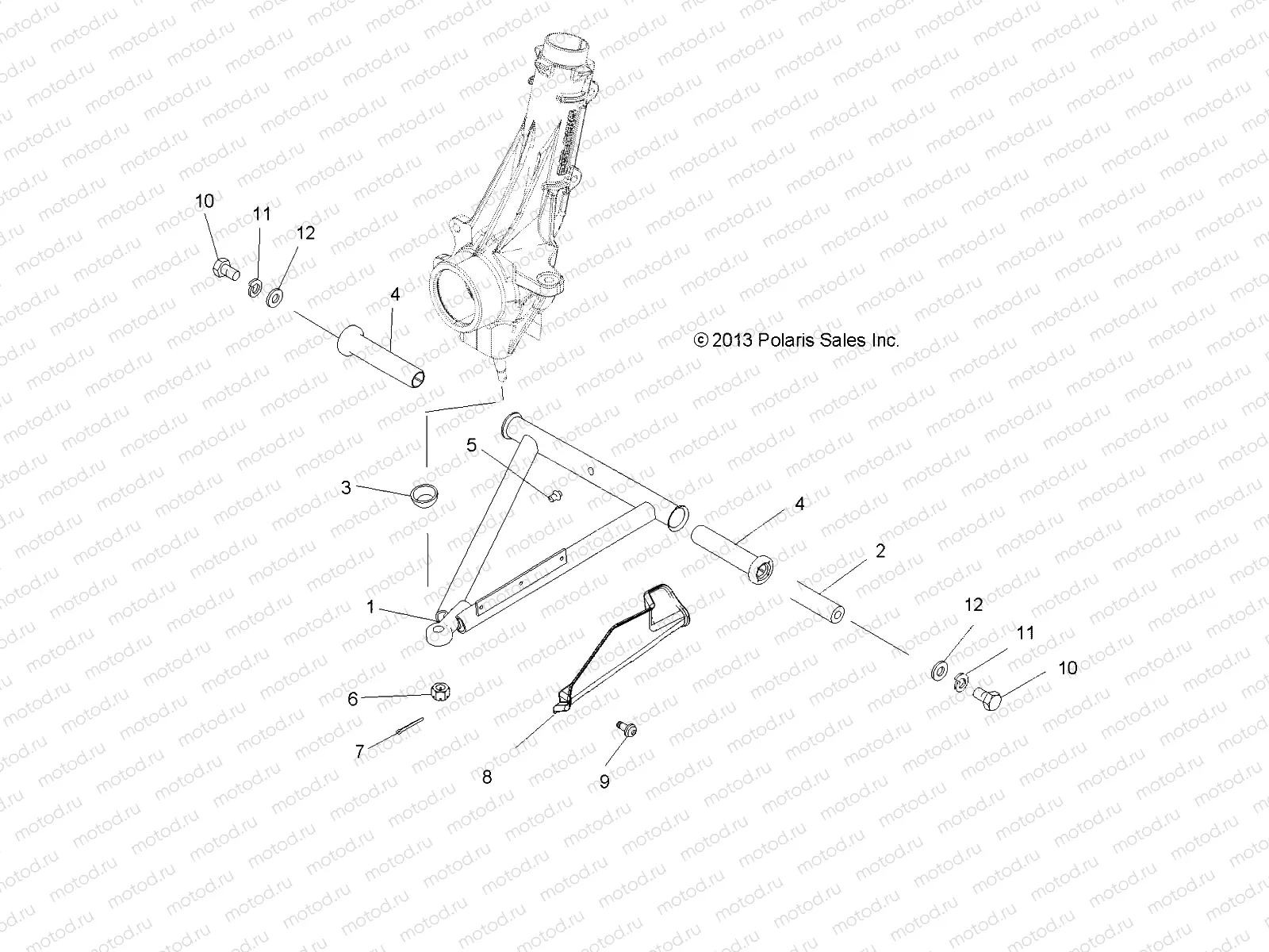 SUSPENSION | SUSPENSION, A-ARM and STRUT MOUNTING - A14BH33FJ  (49ATVAARM14SP325)
