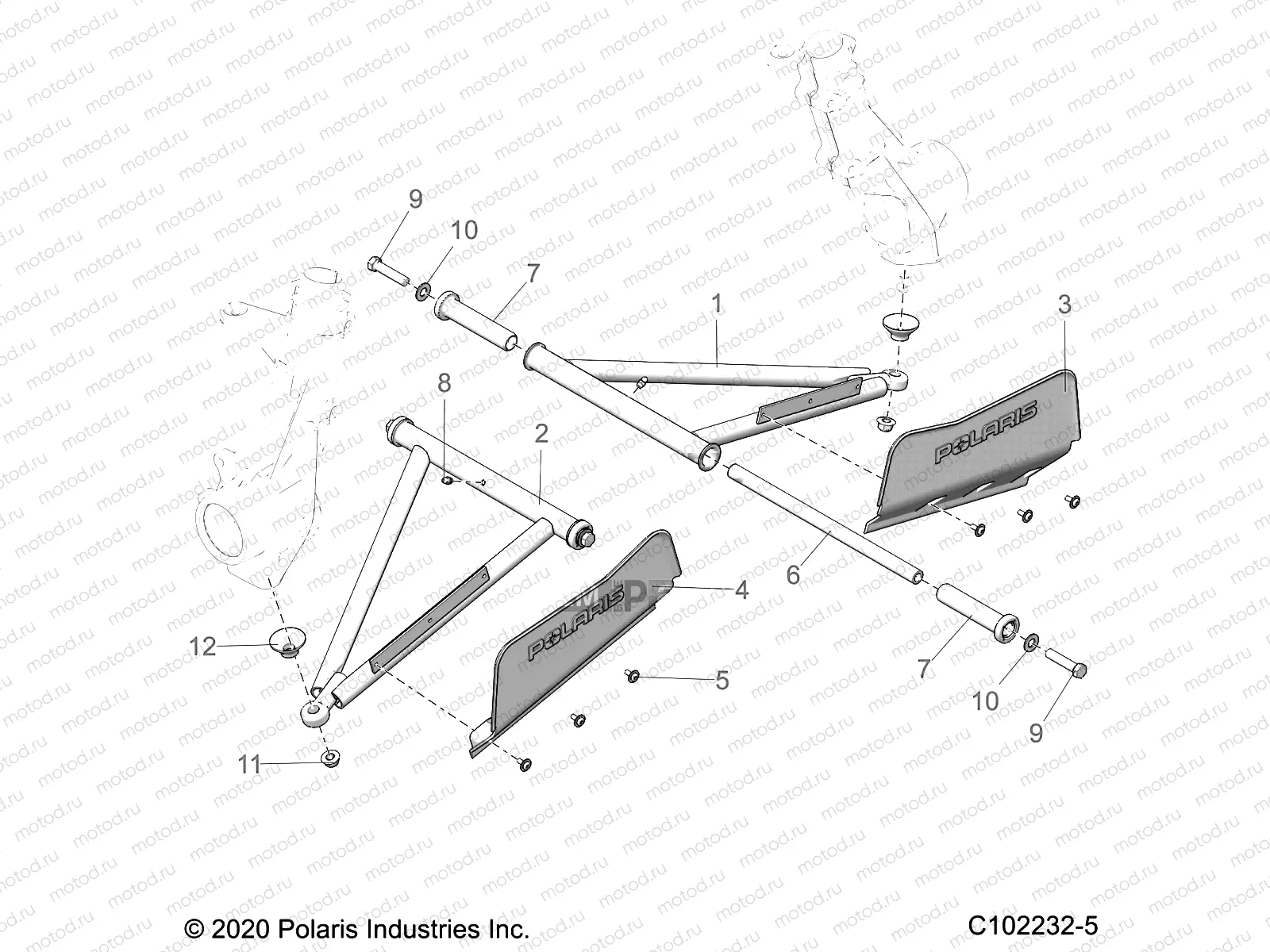 SUSPENSION | SUSPENSION, A-ARM and STRUT MOUNTING - A22SDE57A4/B4 (C102232-5)
