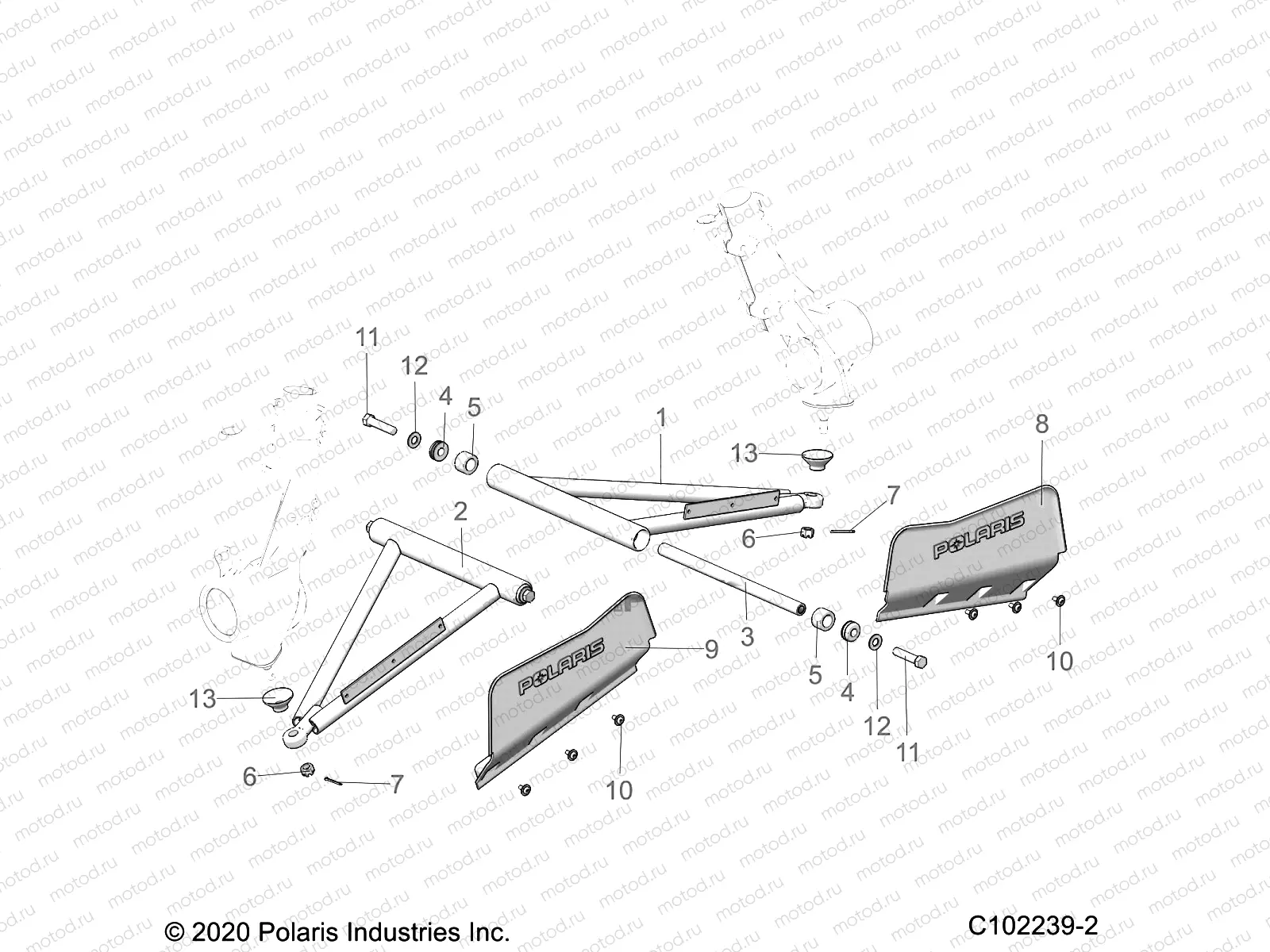 SUSPENSION | SUSPENSION, A-ARM and STRUT MOUNTING - A22SDS57C4 (C102239-2)