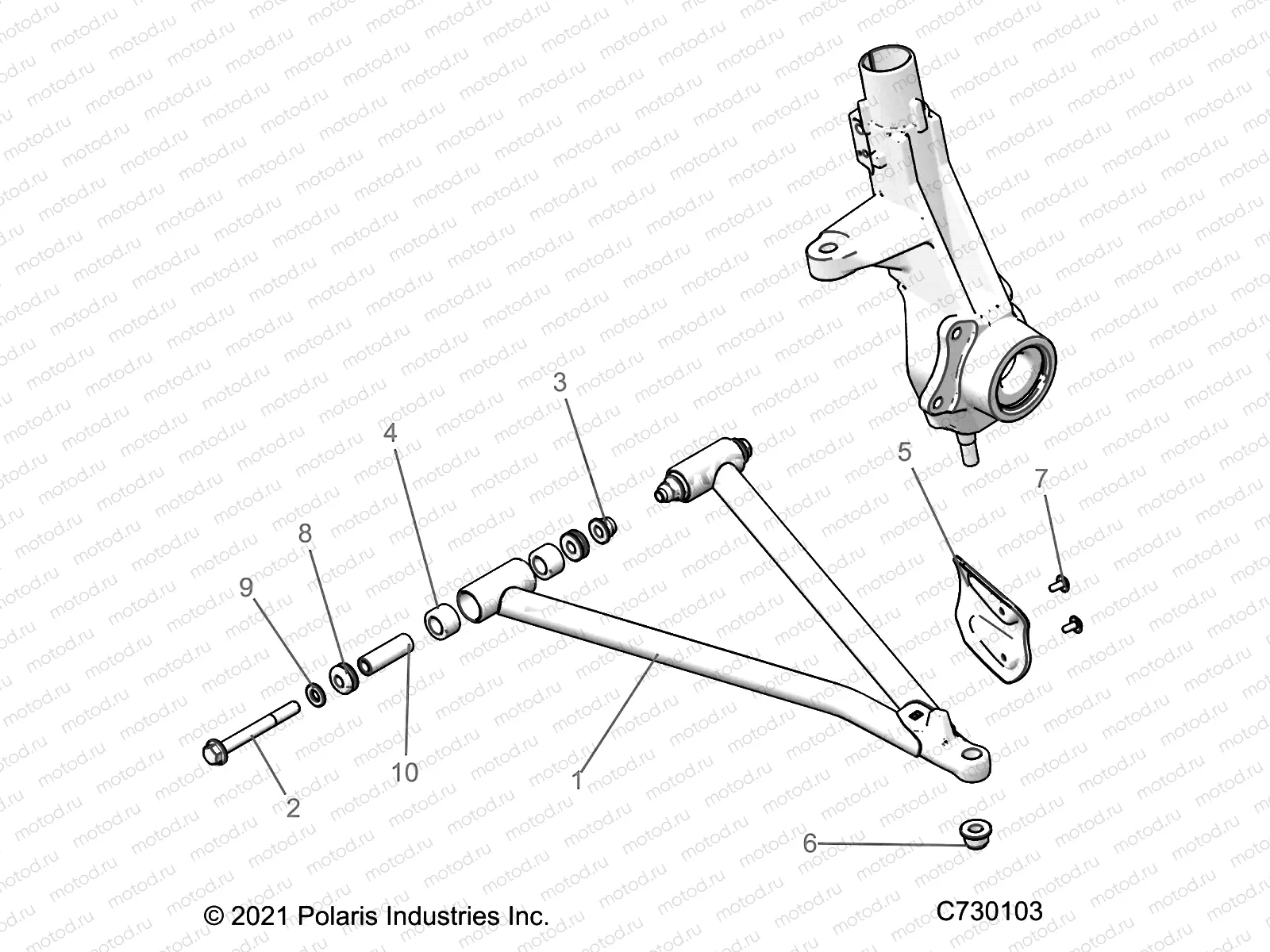 SUSPENSION | SUSPENSION, A-ARM and STRUT MOUNTING - D22M2A57B4/G57B4 (C730103)