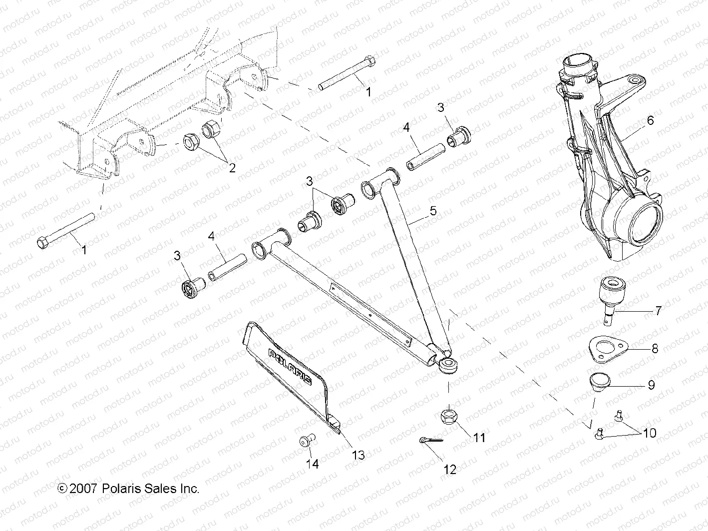 SUSPENSION | SUSPENSION, A-ARM and STRUT MOUNTING - R08WH68AG/AH/AK/AR (49RGRAARM08500EFI)