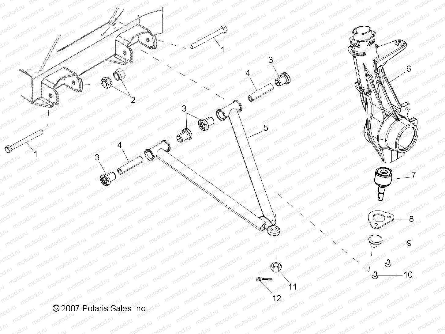 SUSPENSION | SUSPENSION, A-ARM and STRUT MOUNTING - R09RB50AF (49RGRAARM082X4)