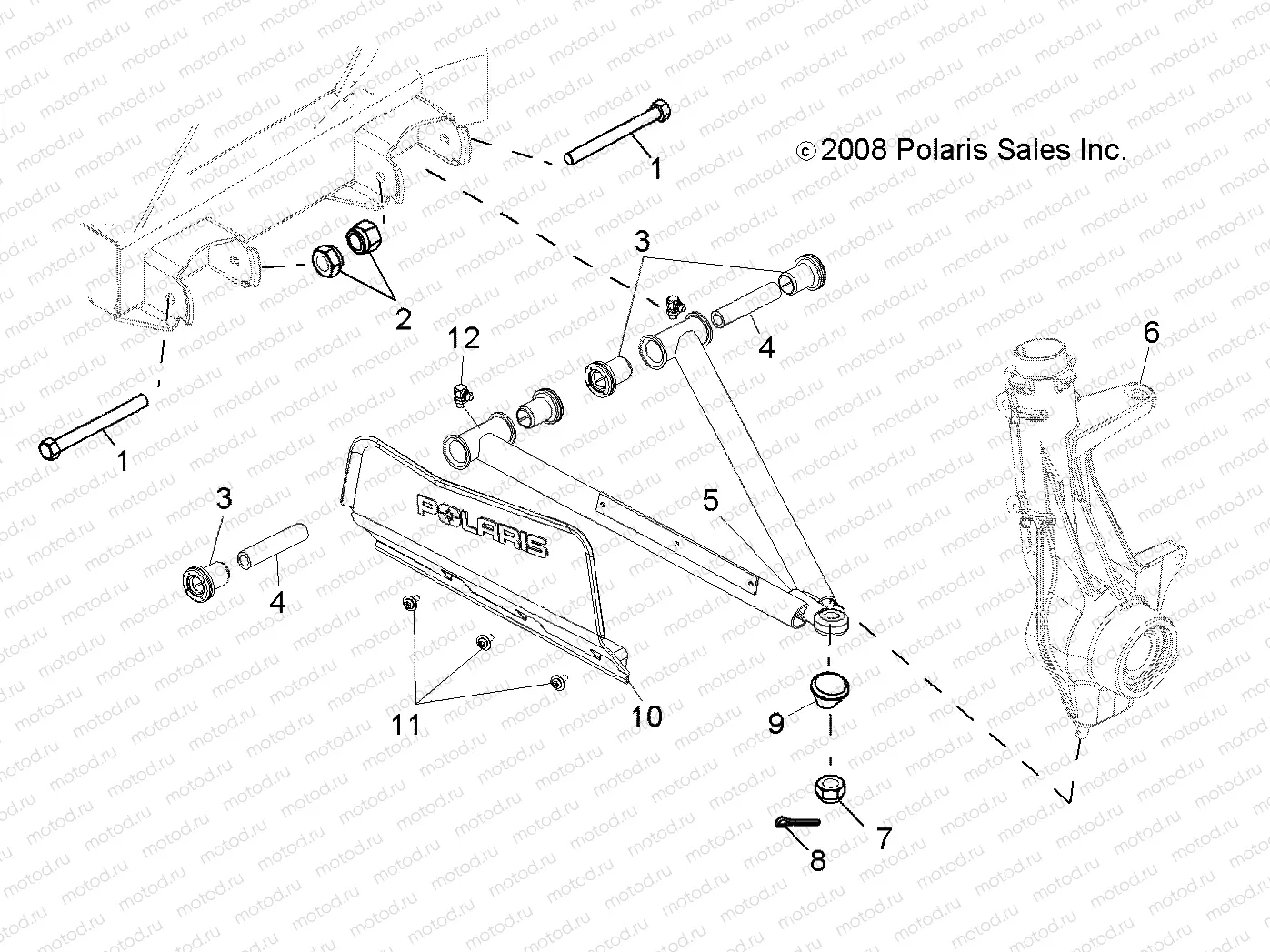 SUSPENSION | SUSPENSION, A-ARM and STRUT MOUNTING - R11RC08GA/GH/FA/FH (49RGRAARM10)
