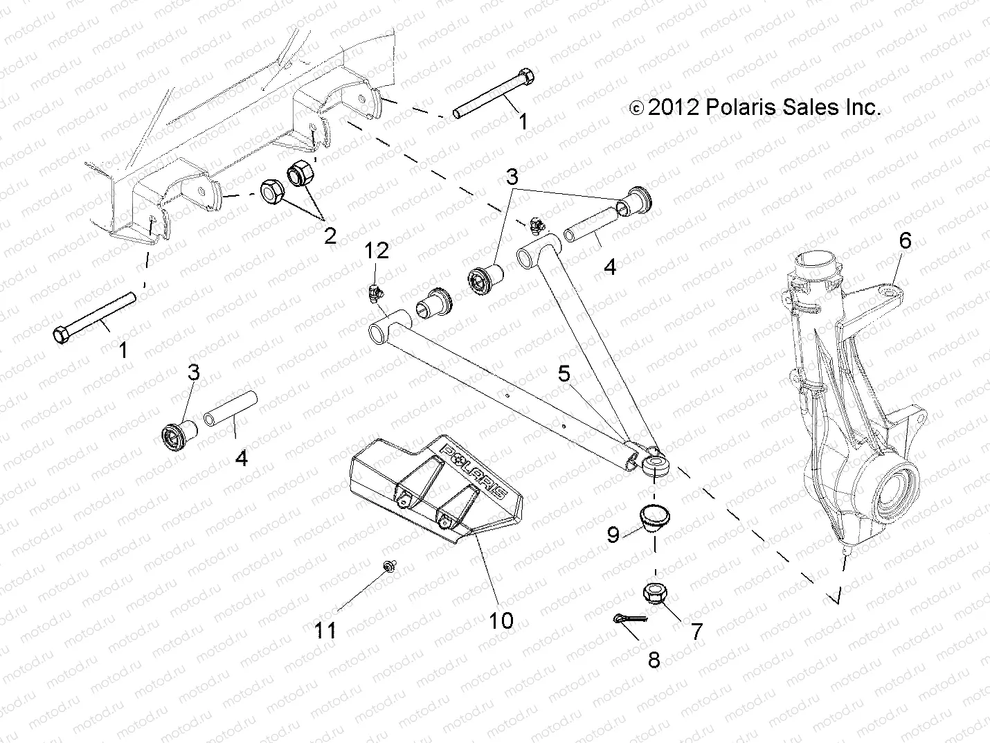 SUSPENSION | SUSPENSION, A-ARM and STRUT MOUNTING - R14RH57FX (49RGRAARM13500)