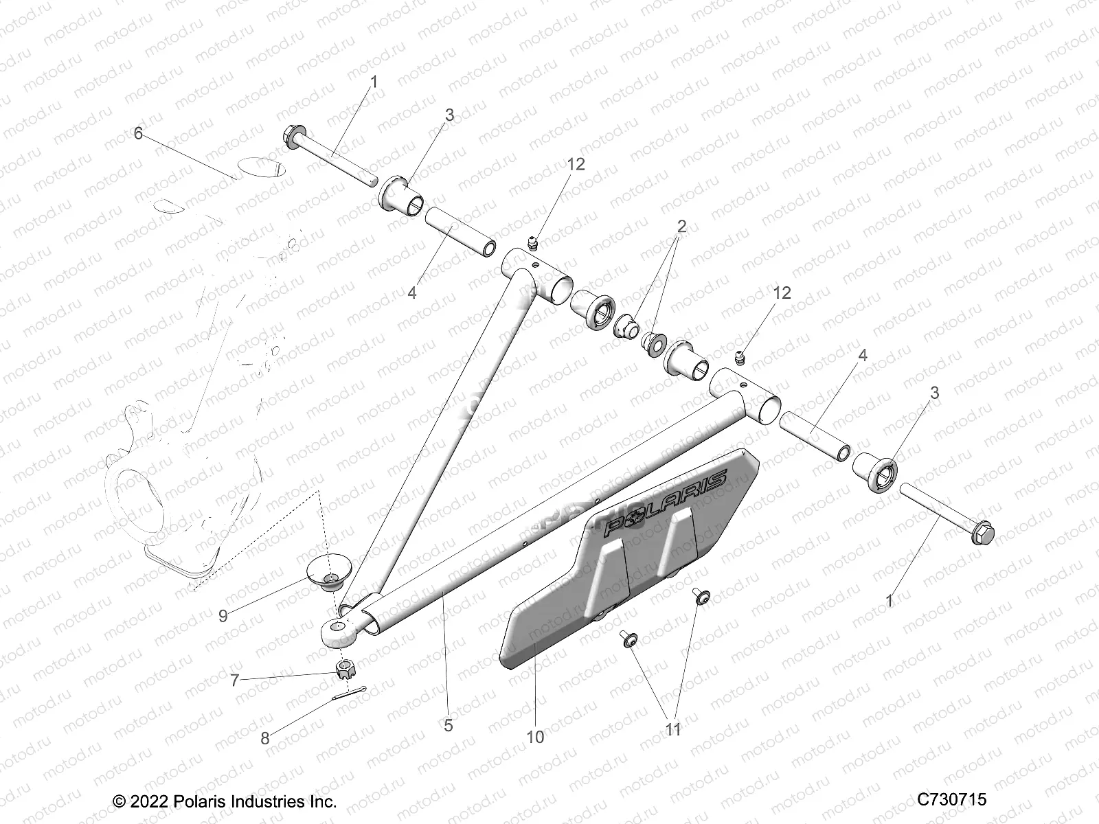 SUSPENSION | SUSPENSION, A-ARM and STRUT MOUNTING - R23CCA57A1/A7 (C730715)