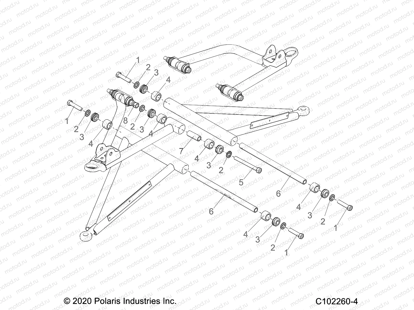 SUSPENSION | SUSPENSION, A-ARM MOUNTING - A21SJS57CX (C102260-4)