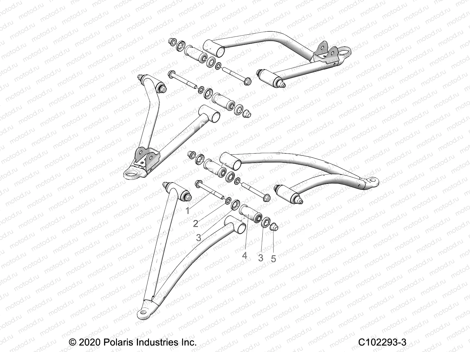 SUSPENSION | SUSPENSION, A-ARM MOUNTING - A22SHR57AJ (C102293-3)