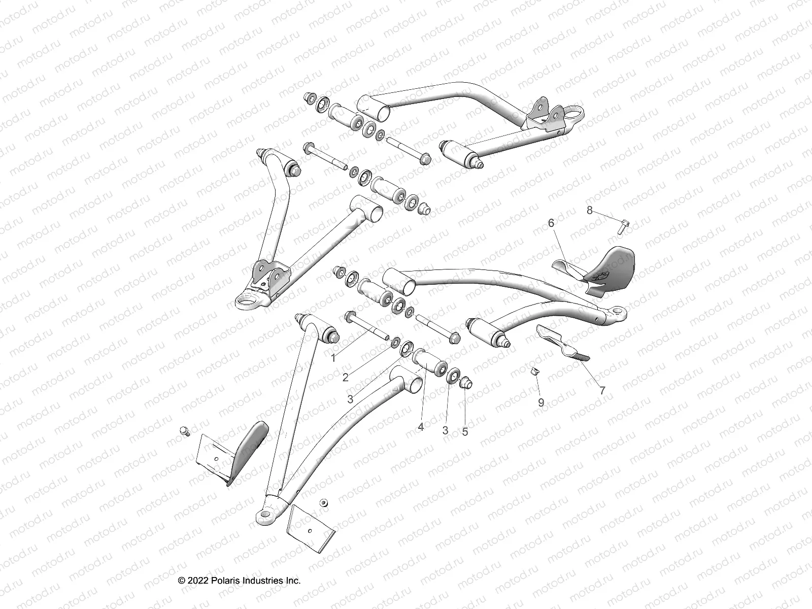 SUSPENSION | SUSPENSION, A-ARM MOUNTING - A23SHE57FS/S57FS/CS/CP (C102438)