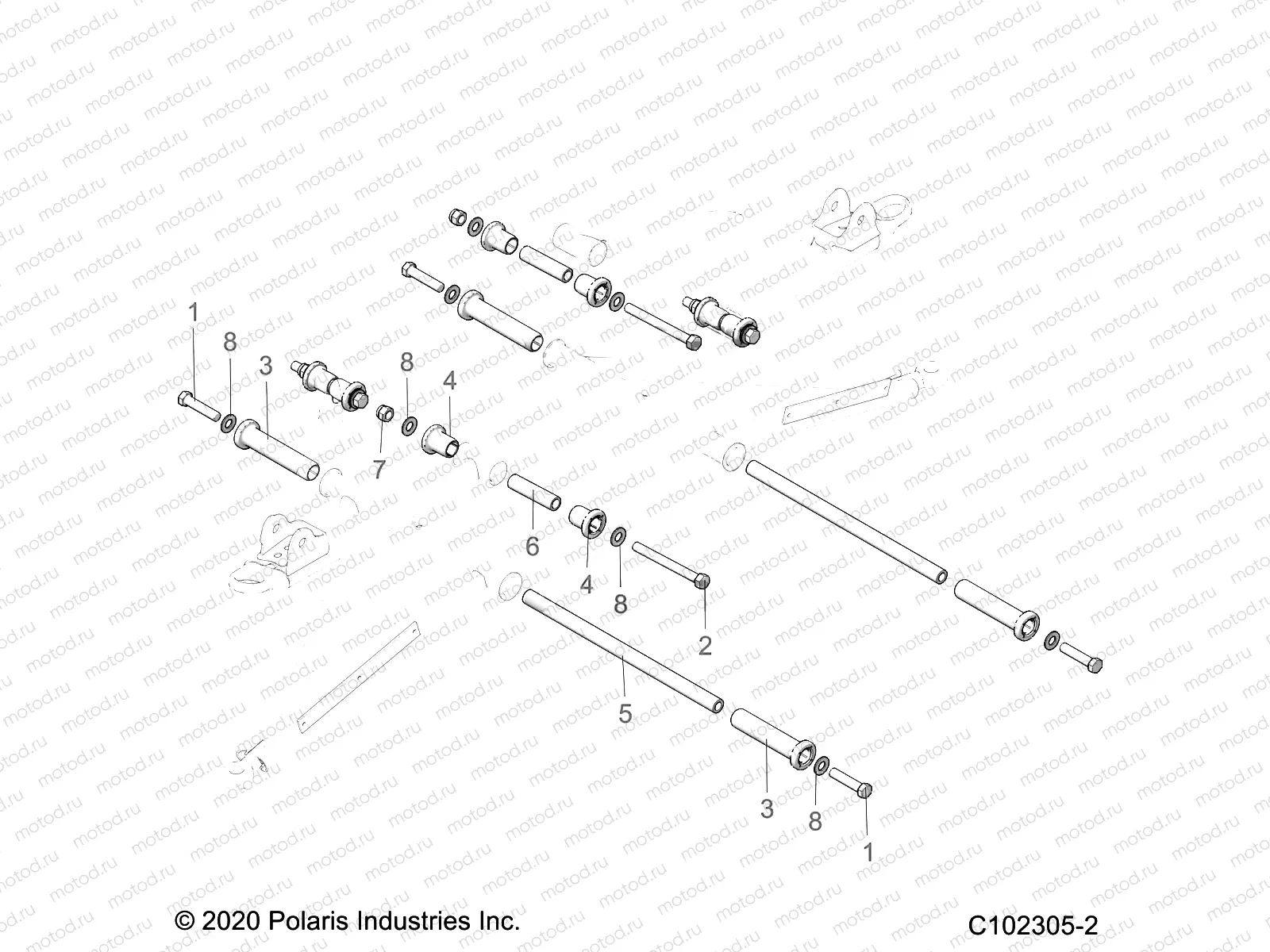 SUSPENSION | SUSPENSION, A-ARM MOUNTING - A23SJE57AX (C102305-2)