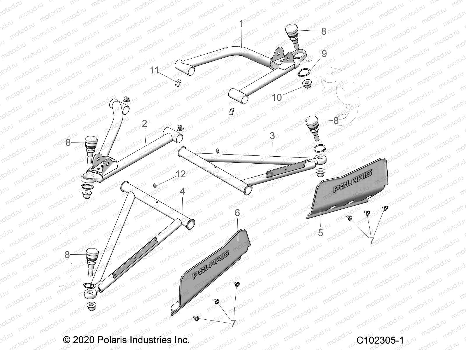 SUSPENSION | SUSPENSION, A-ARMS - A21SJE57AX/BX (C102305-1)