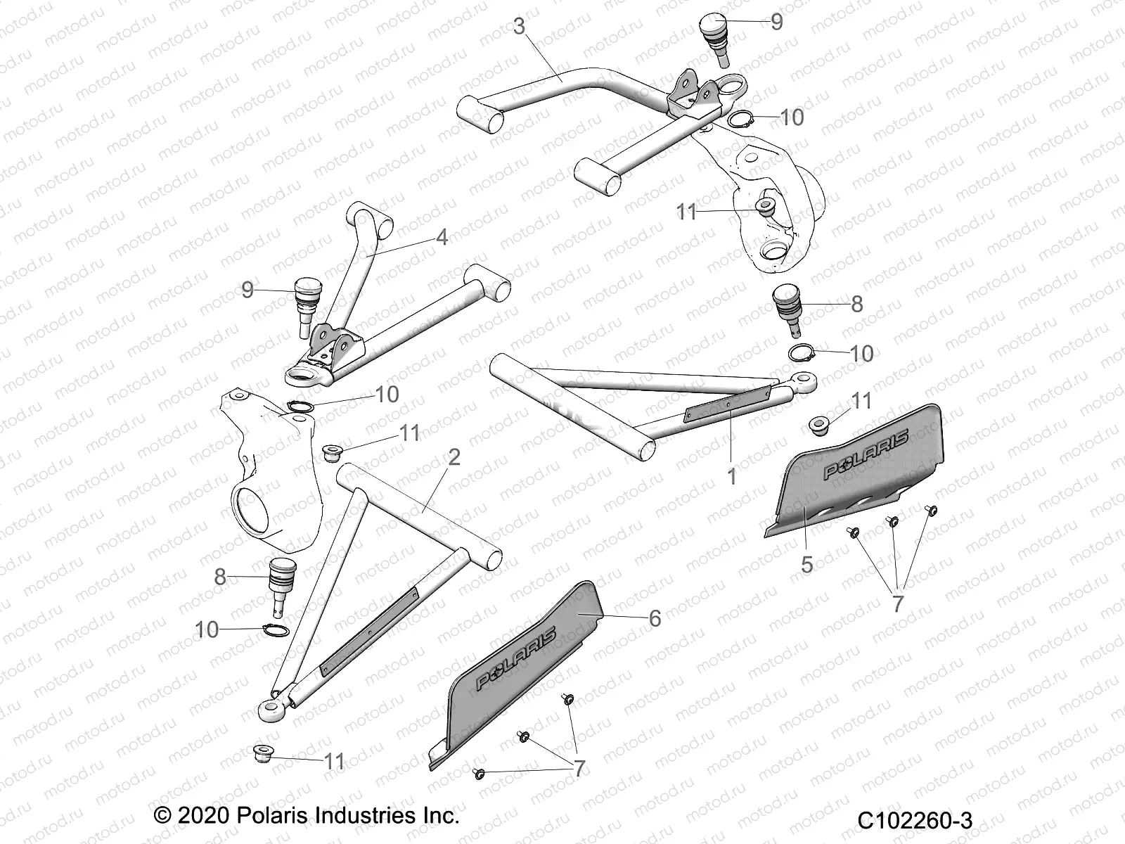 SUSPENSION | SUSPENSION, A-ARMS - A22SJS57CX/CL (C102260-3)