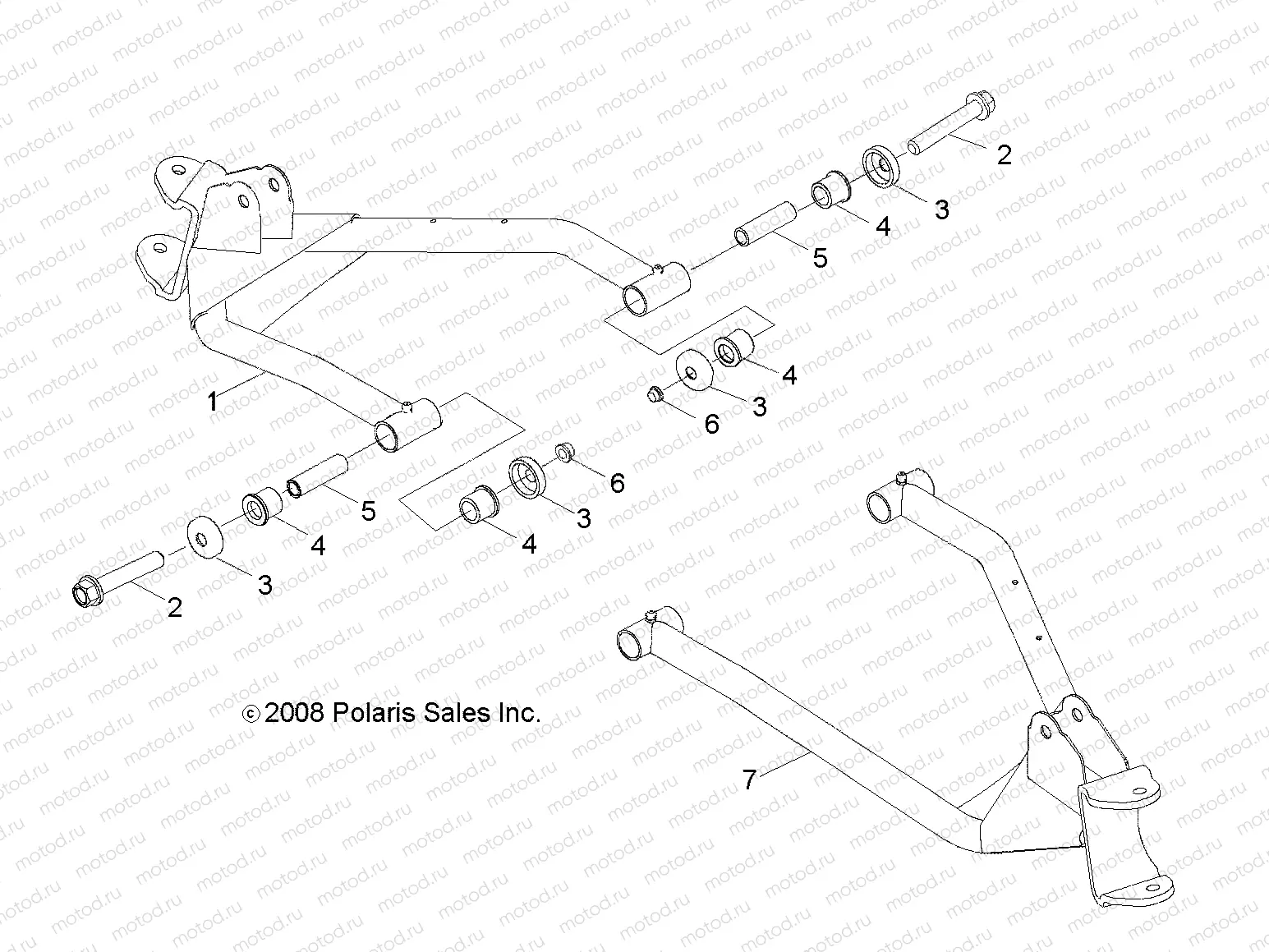 SUSPENSION | SUSPENSION, CONTROL ARM, FRONT - Z20YAV17B2/B4/N2/N4/A2/A4 (49RGRAARM09RZR170)