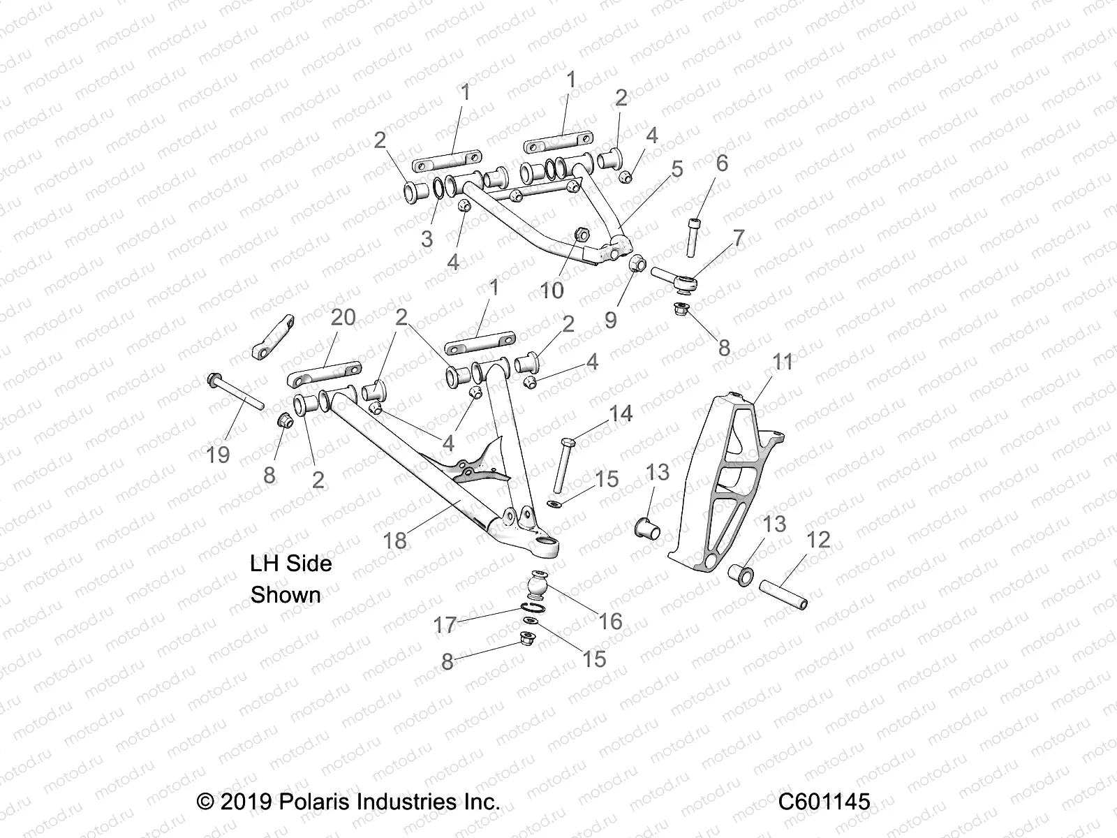 SUSPENSION | SUSPENSION, CONTROL ARMS and SPINDLE - S20CBU5BSA/BSL (601145)