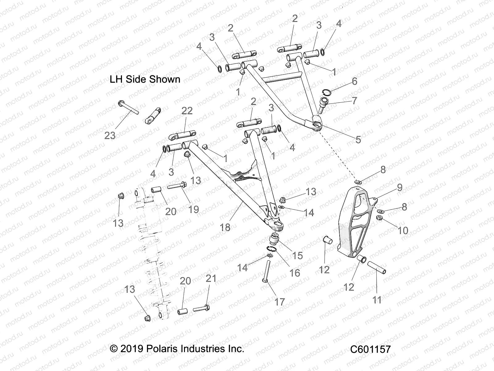 SUSPENSION | SUSPENSION, CONTROL ARMS and SPINDLE - S20EDE6PS ALL OPTIONS (C601157)
