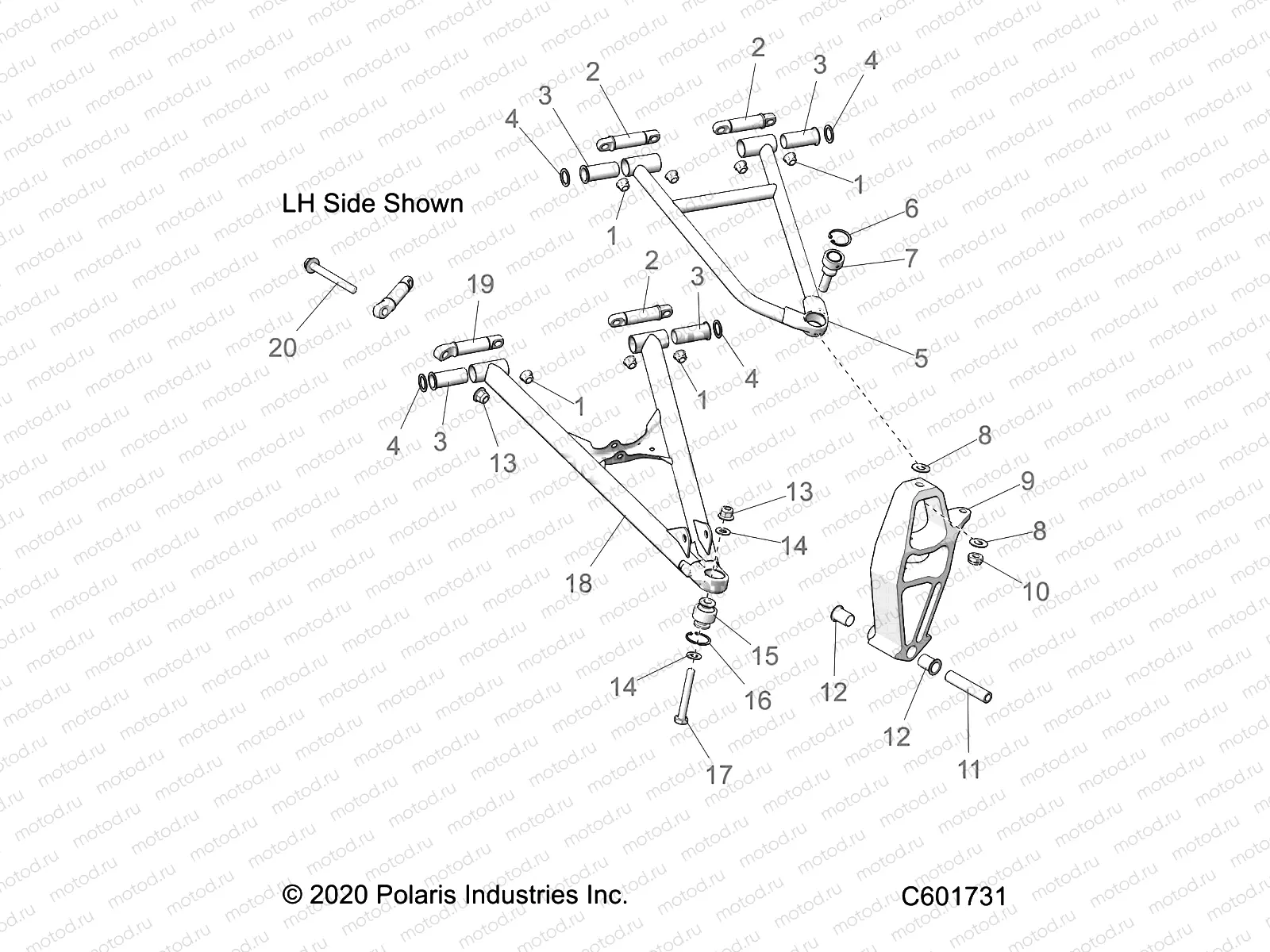SUSPENSION | SUSPENSION, CONTROL ARMS and SPINDLE - S21DDL8RS ALL OPTIONS (C601731)