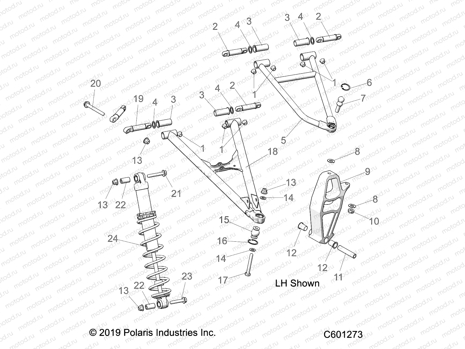 SUSPENSION | SUSPENSION, CONTROL ARMS and SPINDLE - S21EDB6PSL (C601273)