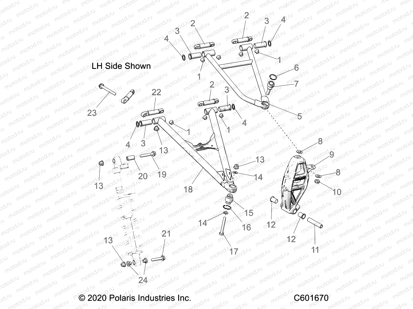 SUSPENSION | SUSPENSION, CONTROL ARMS and SPINDLE - S21TKV8RS/8RE ALL OPTIONS (C601613)