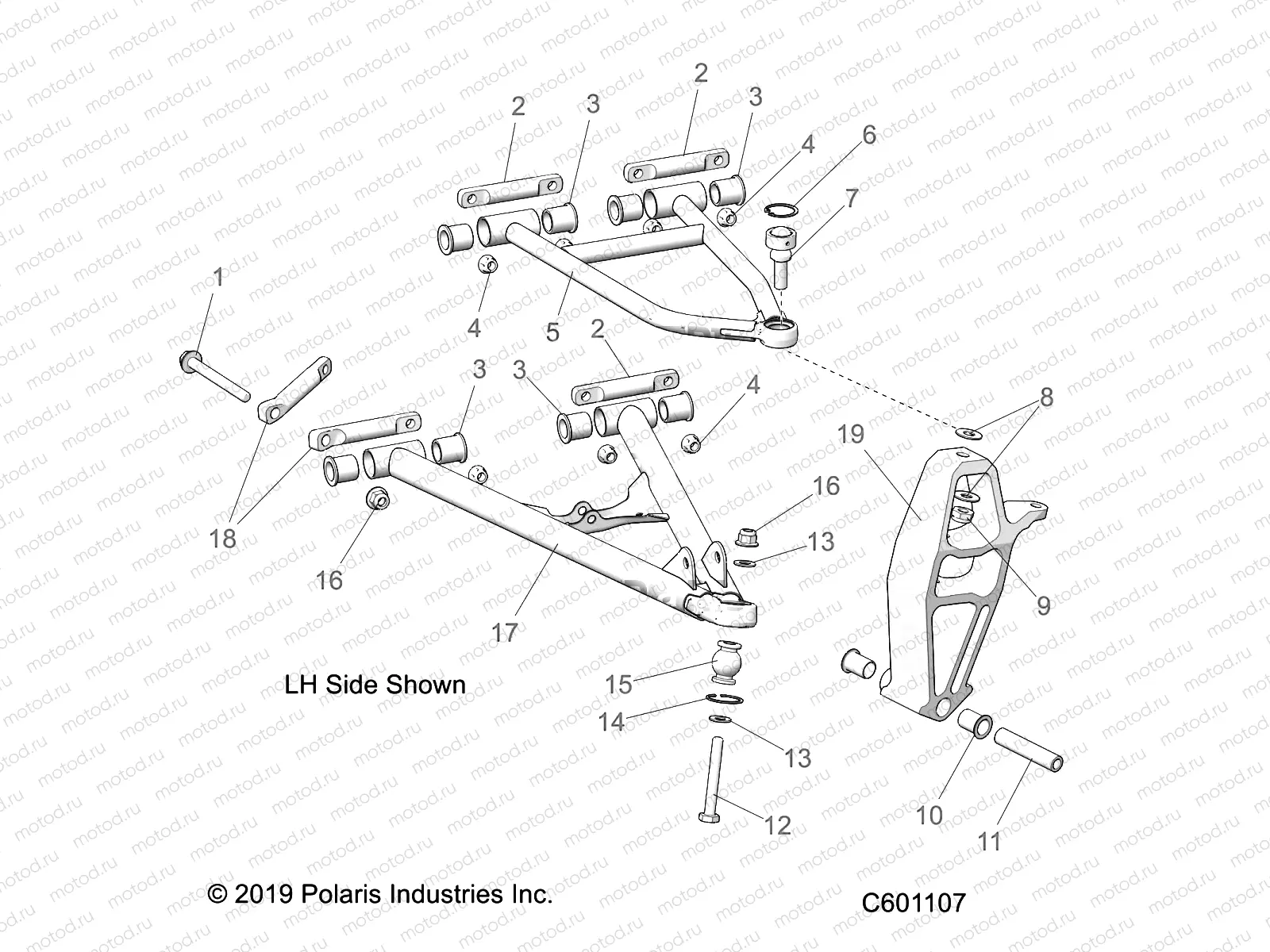 SUSPENSION | SUSPENSION, CONTROL ARMS and SPINDLE - S22CEE5TSL (C601107)