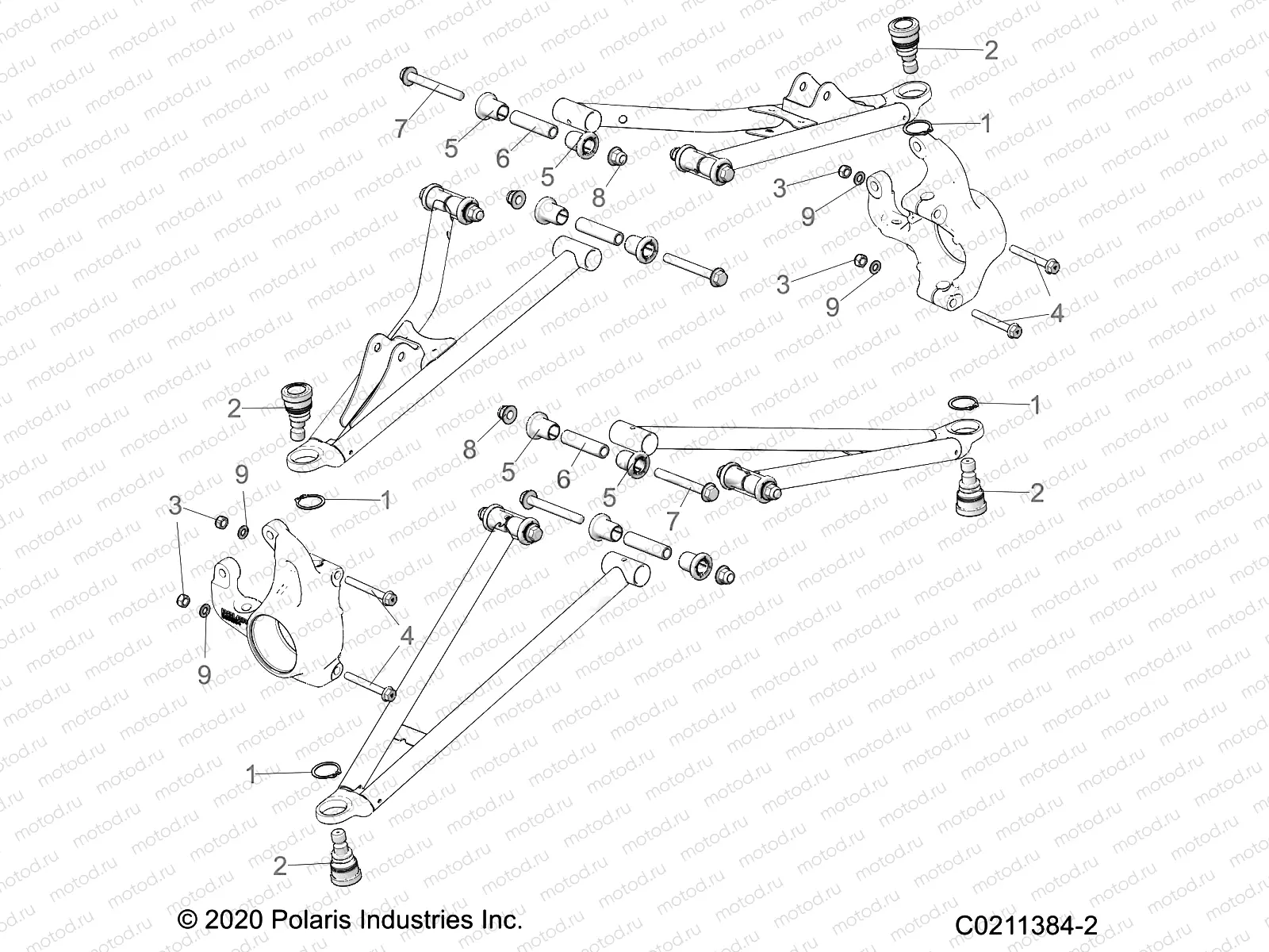 SUSPENSION | SUSPENSION, FRONT A-ARM MOUNTING - A20SXA85A1/A7/CA1/CA7/E85A9/AF/AP/CA9/CAF/CAP/V85AP/CAP (C0211384-2)