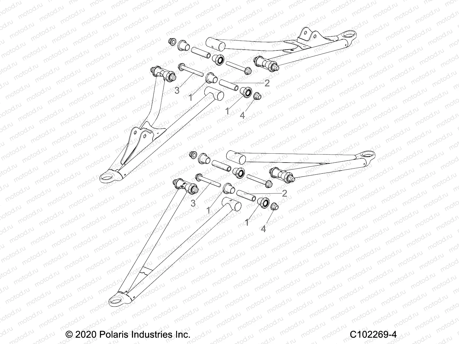 SUSPENSION | SUSPENSION, FRONT A-ARM, MOUNTING - A21SVE95KK (C102269-4)