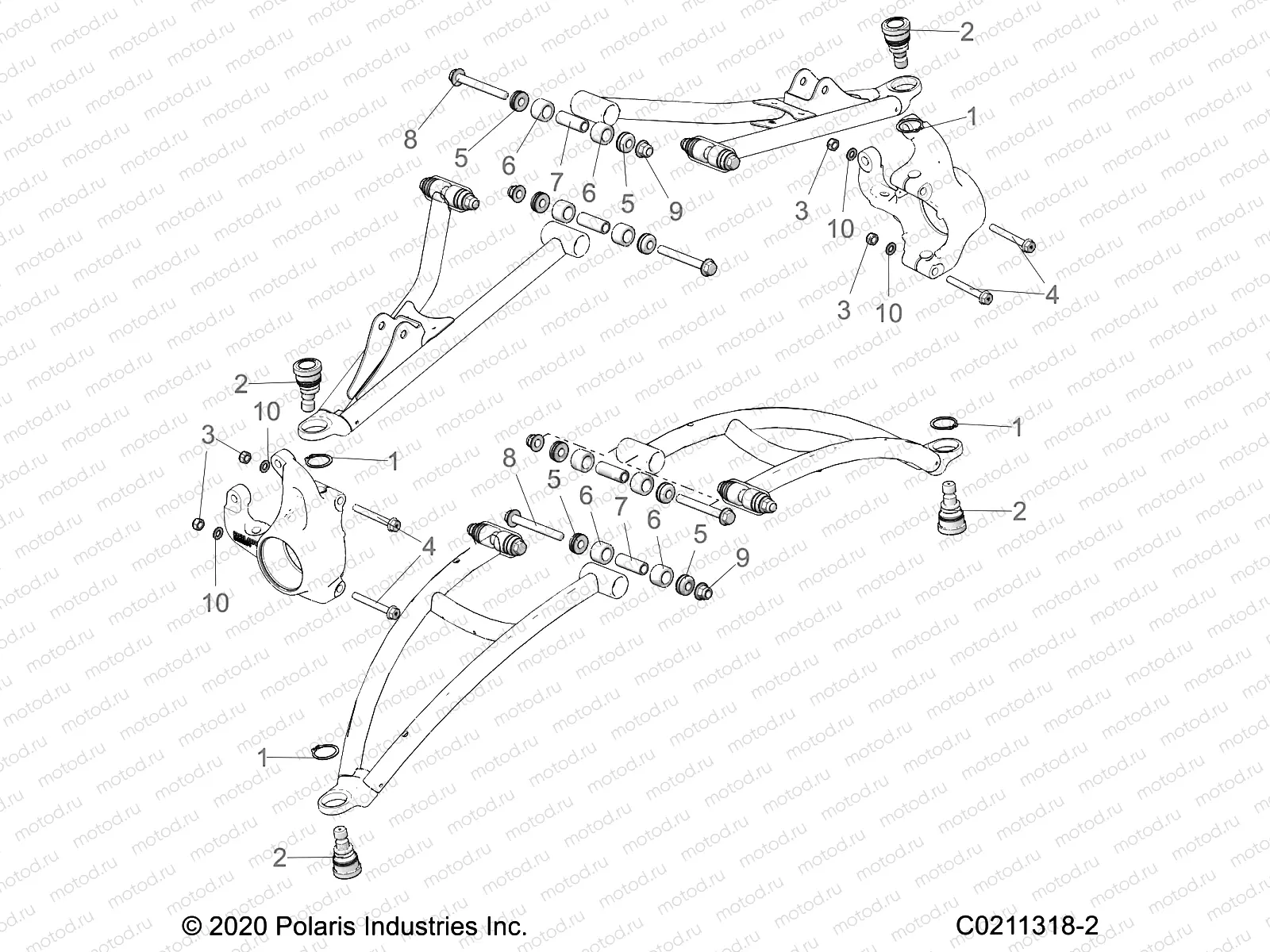 SUSPENSION | SUSPENSION, FRONT A-ARM MOUNTING - A22SXZ95AK (C0211318-2)