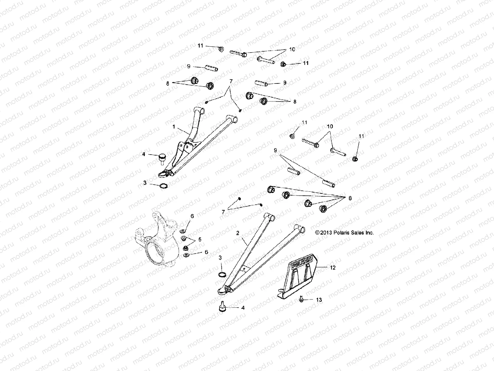 SUSPENSION | SUSPENSION, FRONT A-ARMS - A14YN8EAJ/EAT (49MVSUSPFRT14850WV)