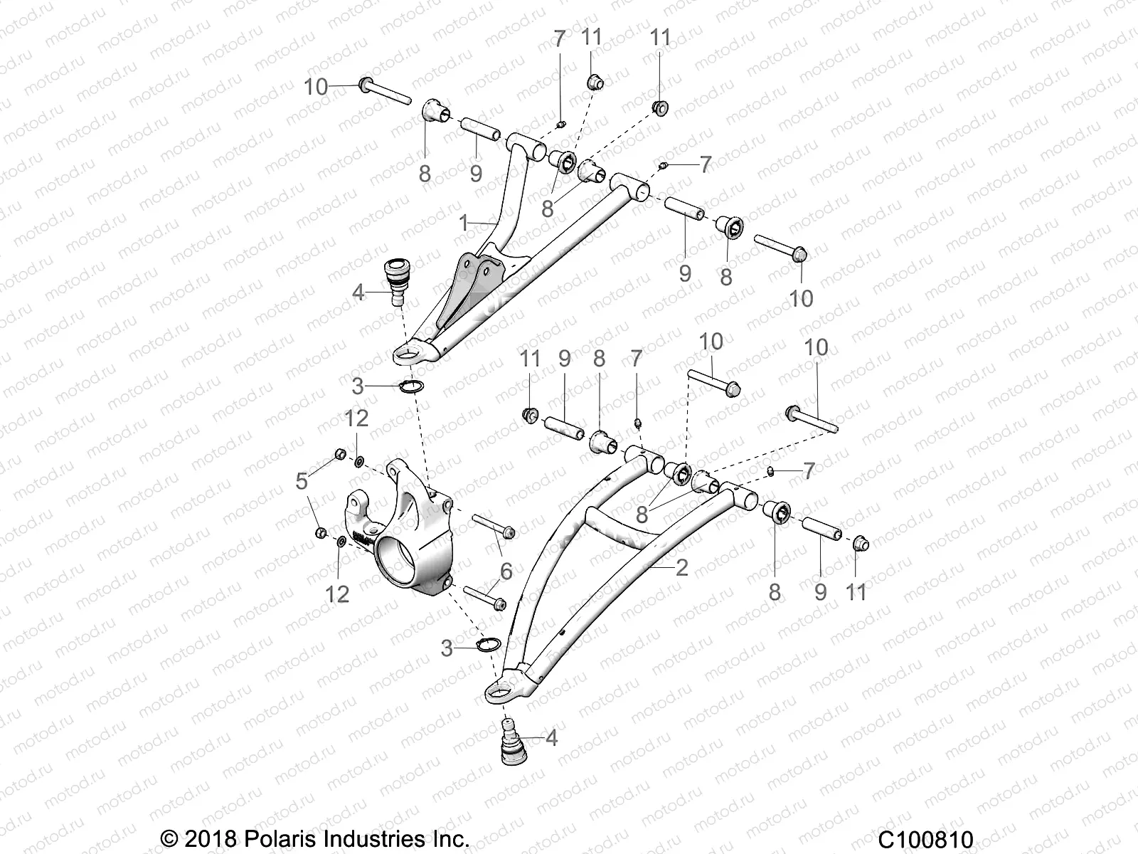 SUSPENSION | SUSPENSION, FRONT A-ARMS - A18SXA85B1/B7/SXE85BM/BS/B9 (C100810)