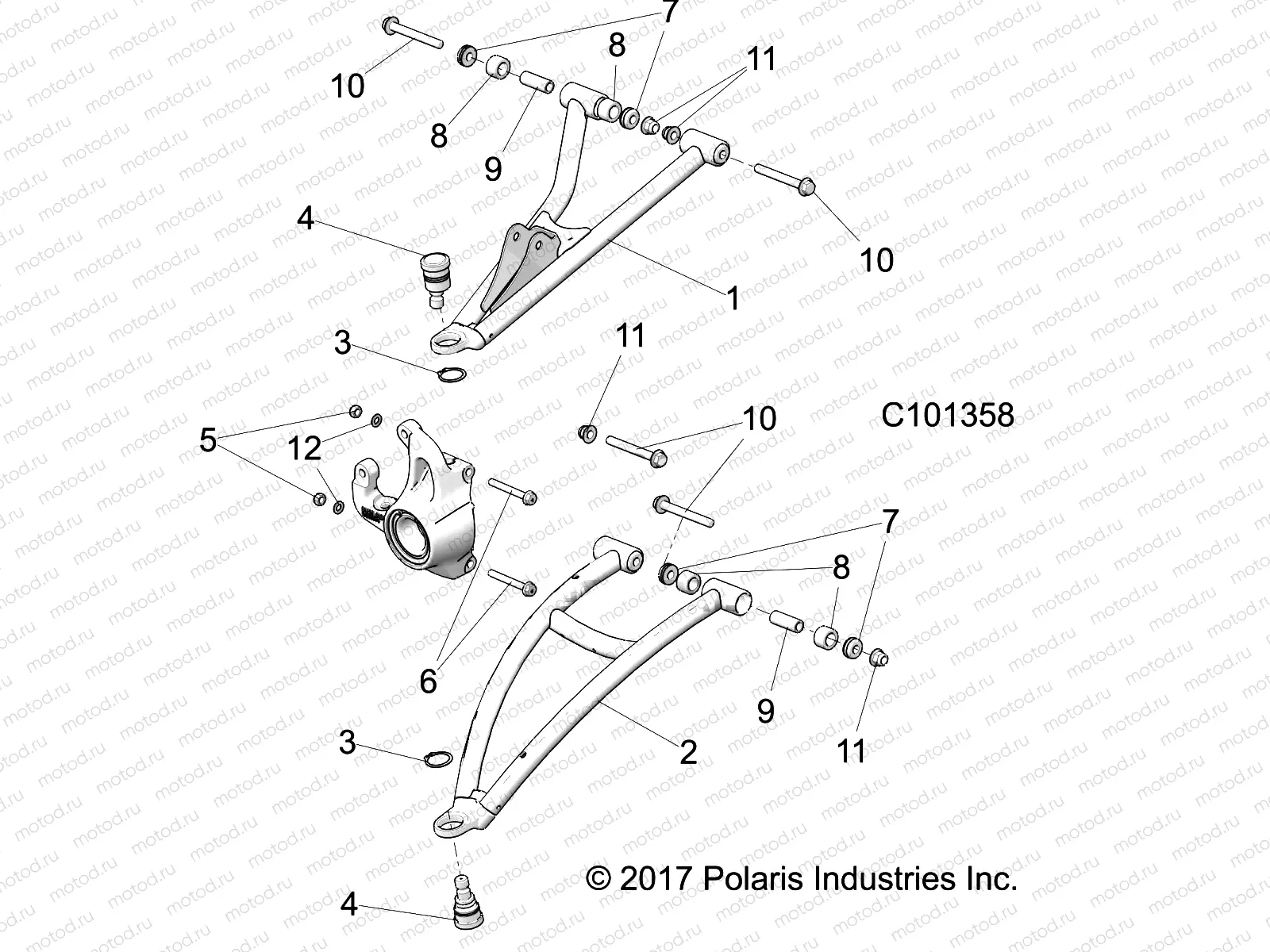 SUSPENSION | SUSPENSION, FRONT A-ARMS - A19SXS95CC/CR (C101358)