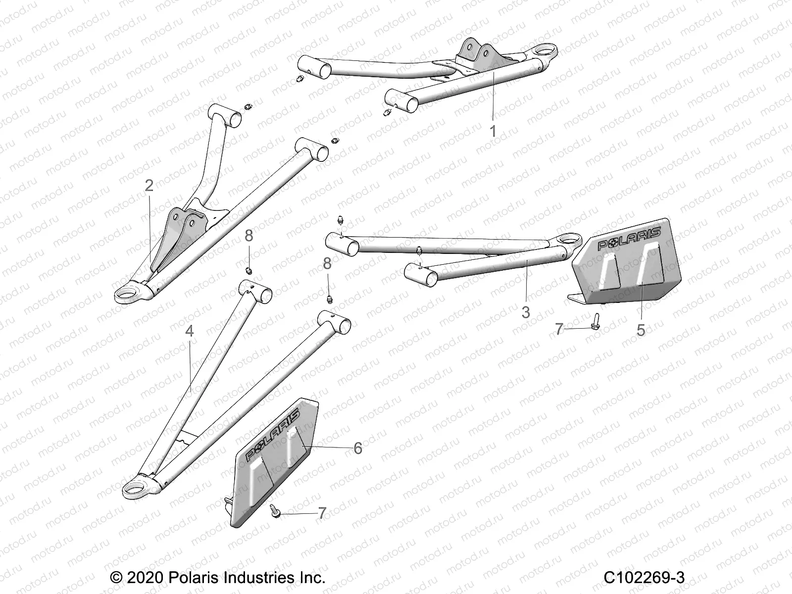 SUSPENSION | SUSPENSION, FRONT A-ARMS - A21SVE95KK (C102269-3)