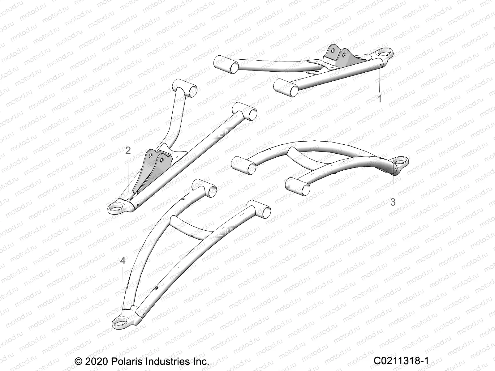SUSPENSION | SUSPENSION, FRONT A-ARMS - A21SXZ85AN (C0211318-1)