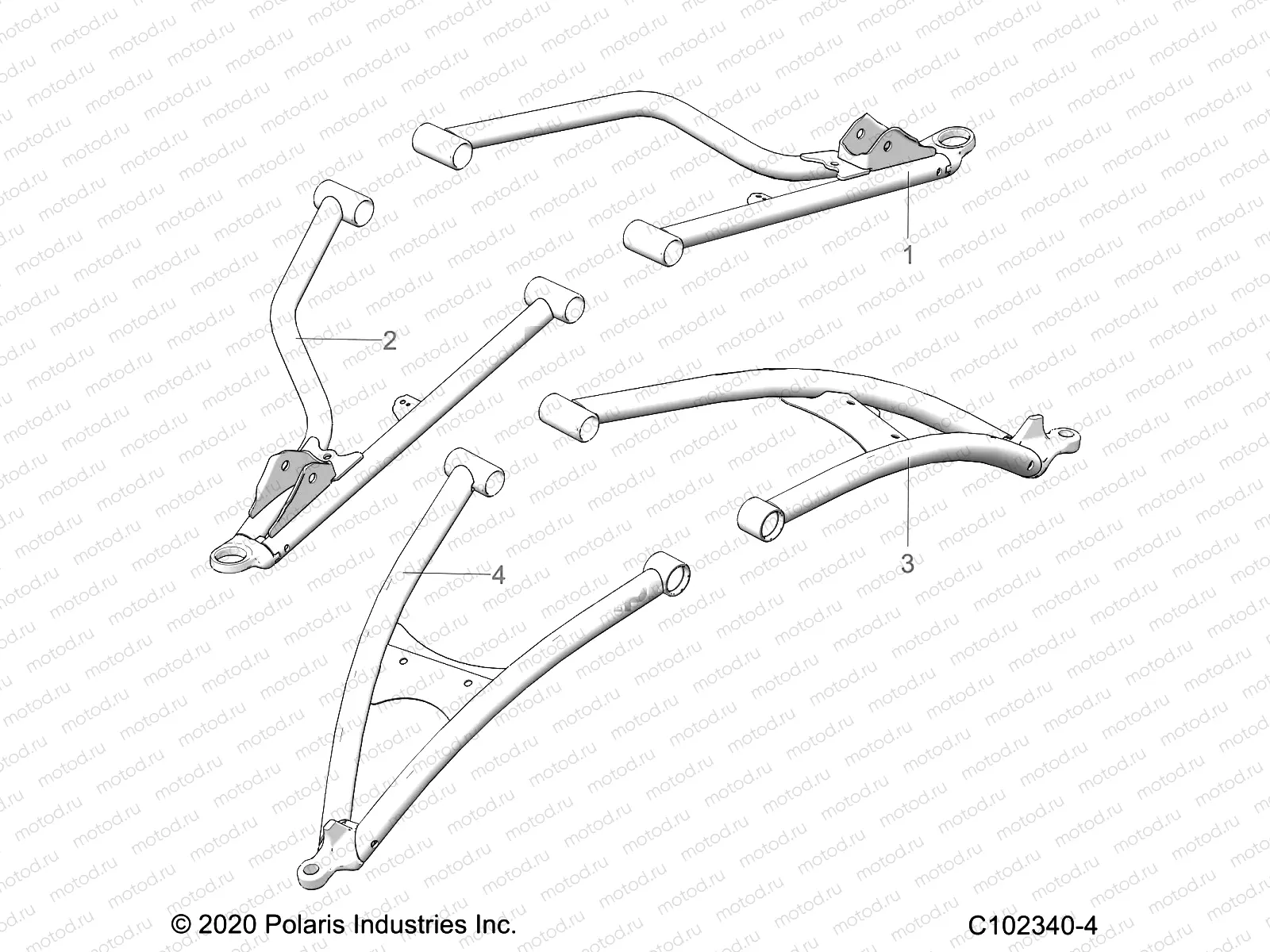 SUSPENSION | SUSPENSION, FRONT A-ARMS - A23SGE95AN (C102340-4)