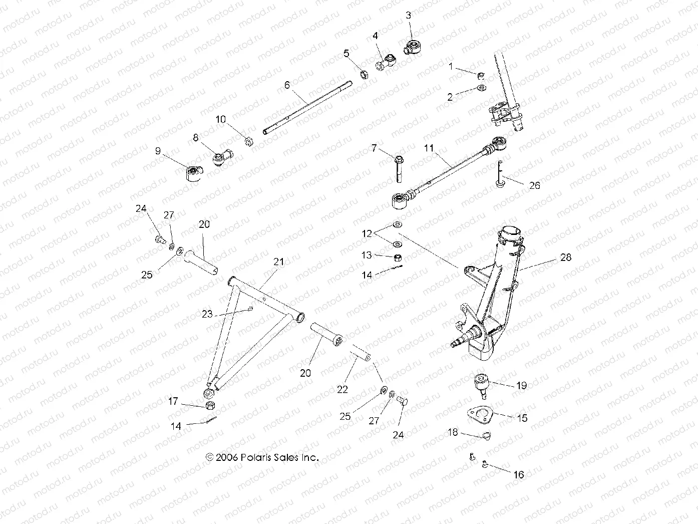 SUSPENSION | SUSPENSION, FRONT - A07BA50FA (49ATVSUSPFRT07SCRMIN)