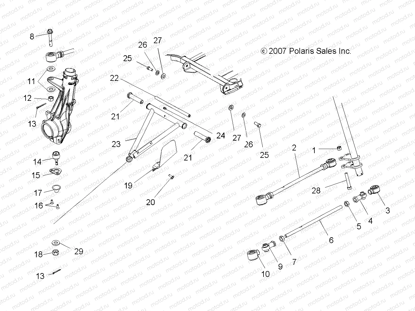 SUSPENSION | SUSPENSION, FRONT - A07CL50AA (49ATVAARM6X6)