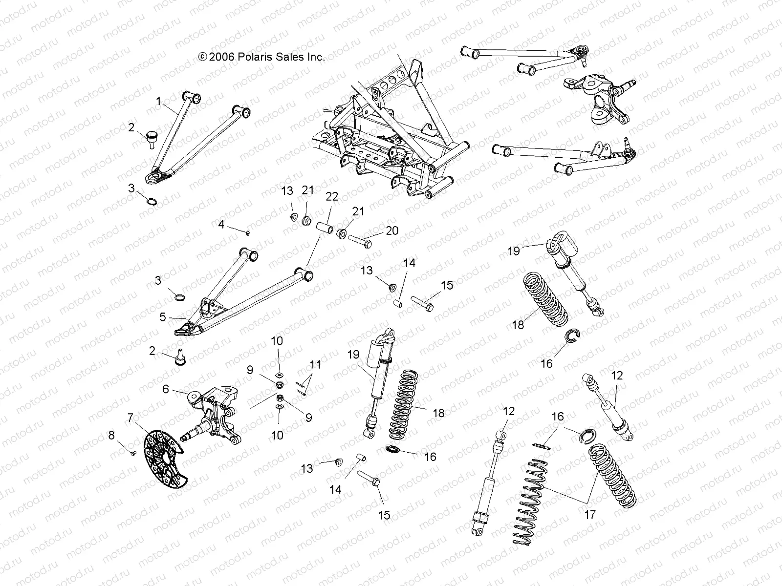 SUSPENSION | SUSPENSION, FRONT - A07GJ50AA/AB/AC (49ATVSUSPFRTPRED500)