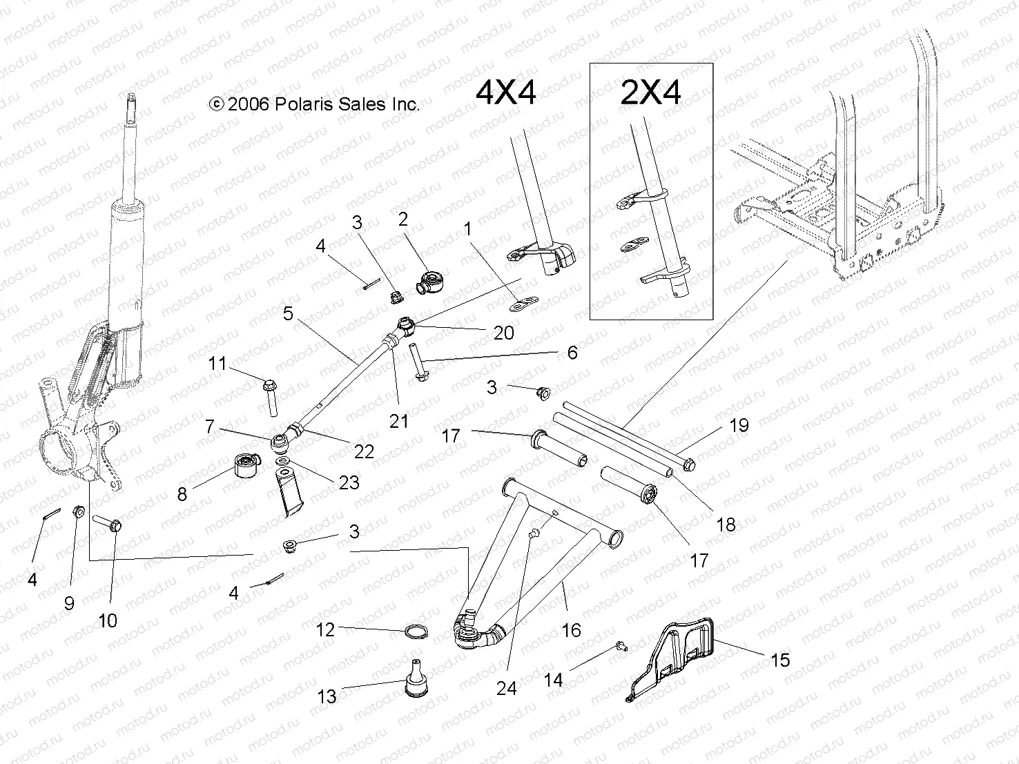 SUSPENSION | SUSPENSION, FRONT - A07LB27AA/AC/LH27AA/AB/AC/AD/AL (49ATVAARM07HAWK)