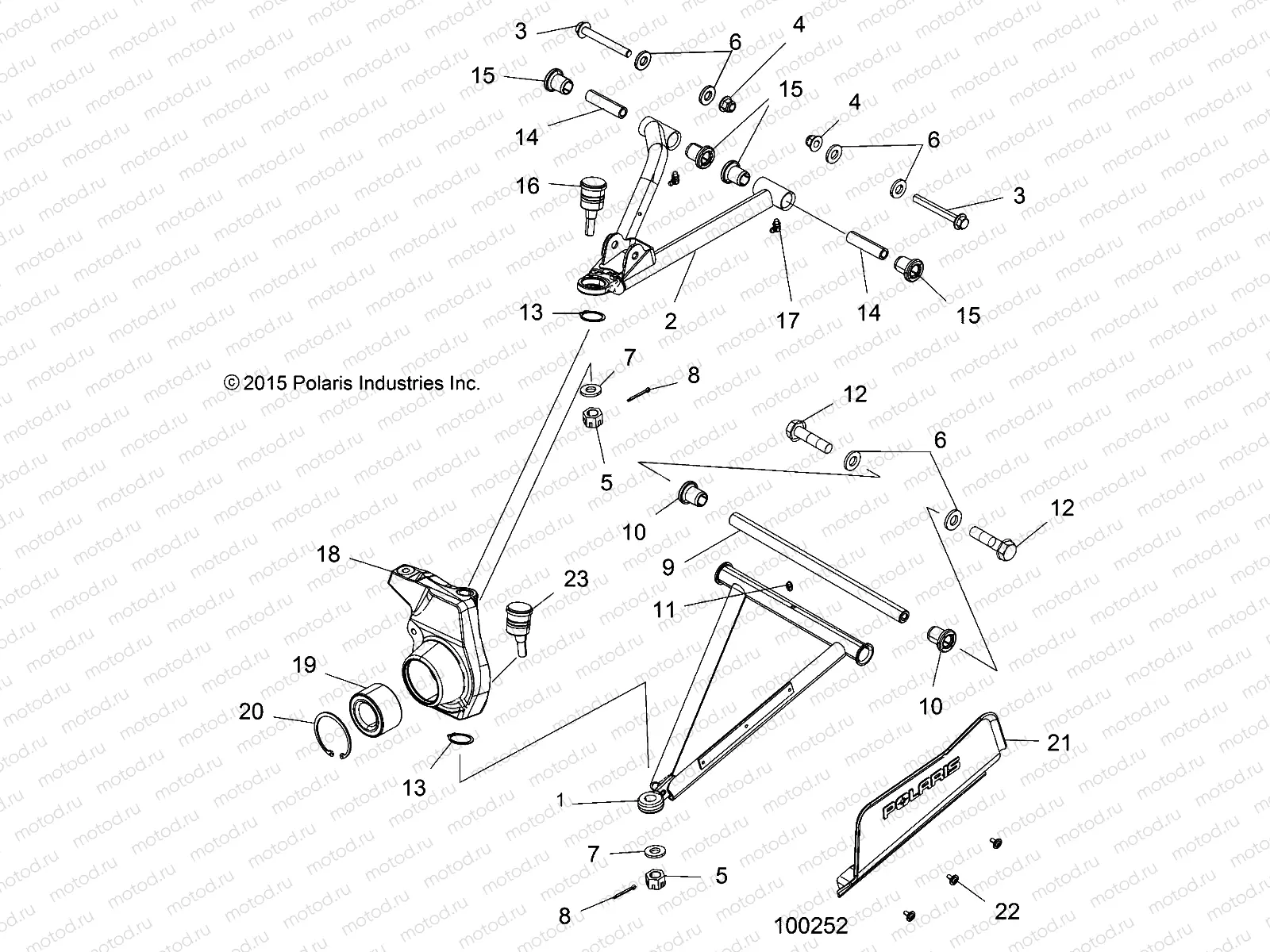 SUSPENSION | SUSPENSION, FRONT - A16SHE57NM (100252)