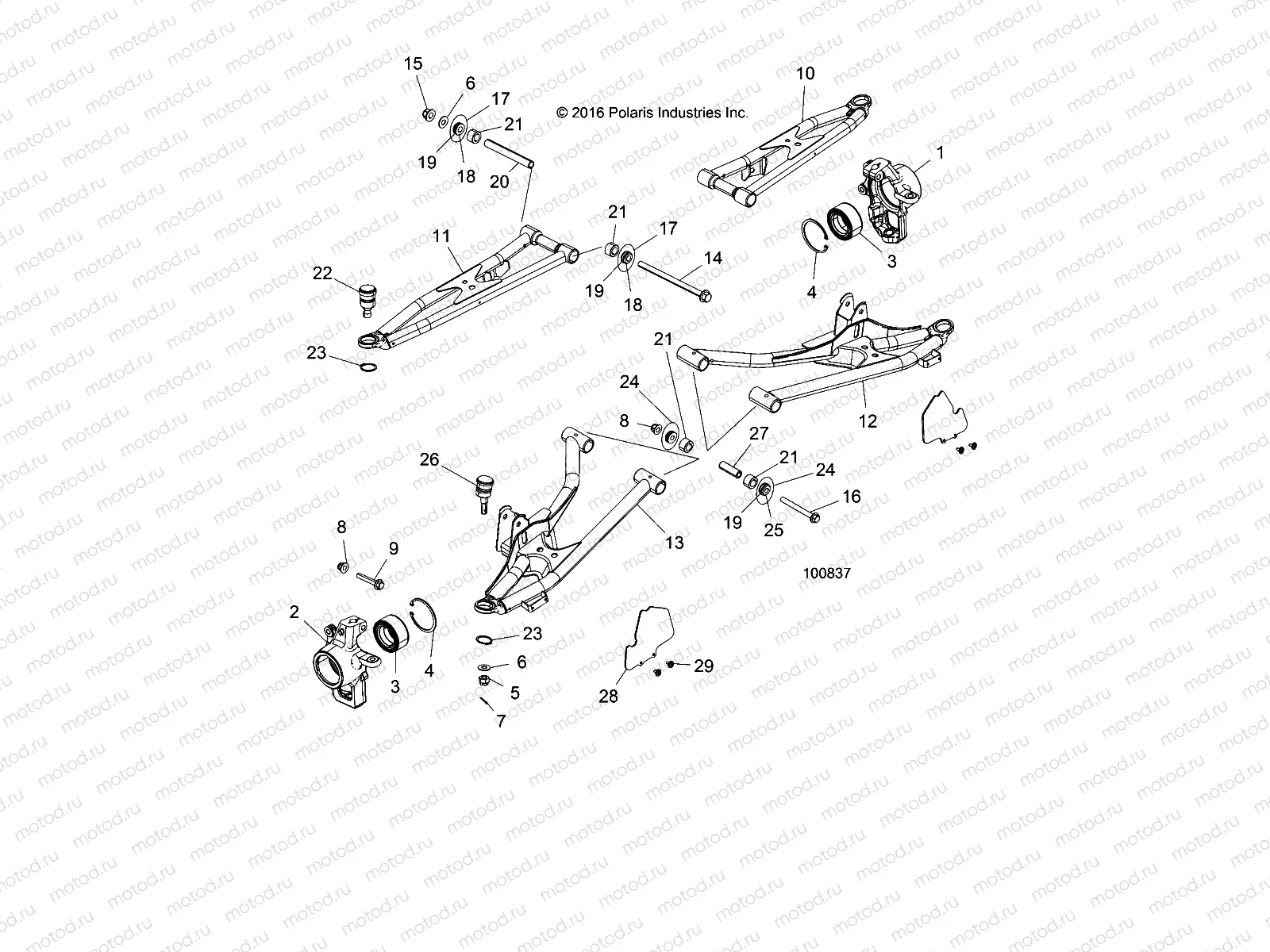 SUSPENSION | SUSPENSION, FRONT - A17DCE87AU (100837)
