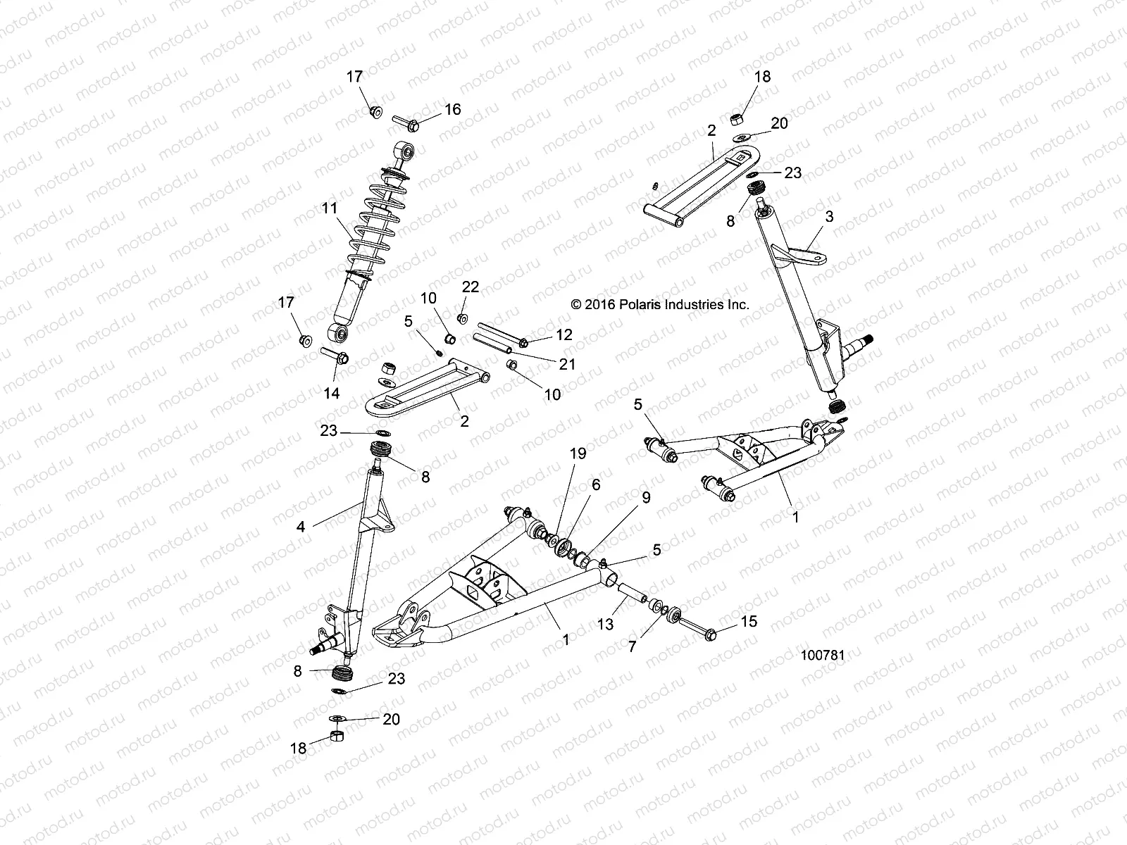 SUSPENSION | SUSPENSION, FRONT - A17HAA15N7 (100781)