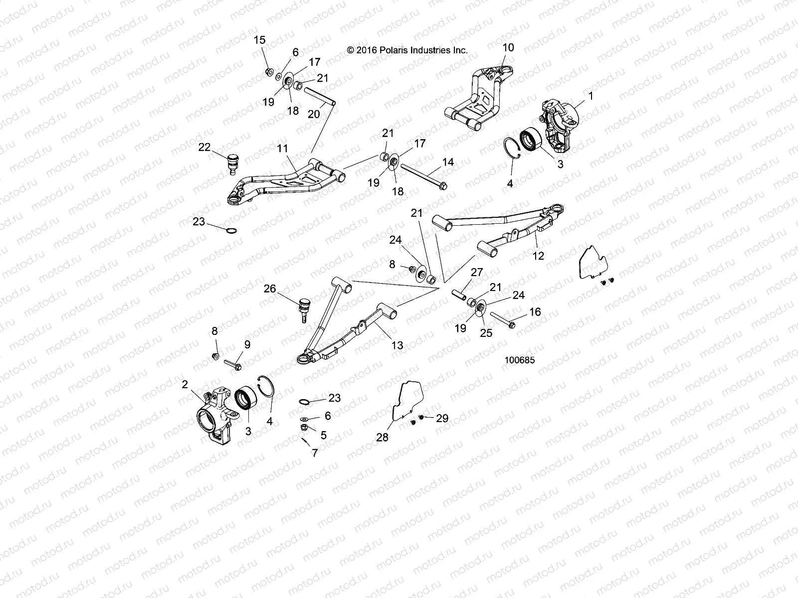 SUSPENSION | SUSPENSION, FRONT - A18DAE57B2 (100685)