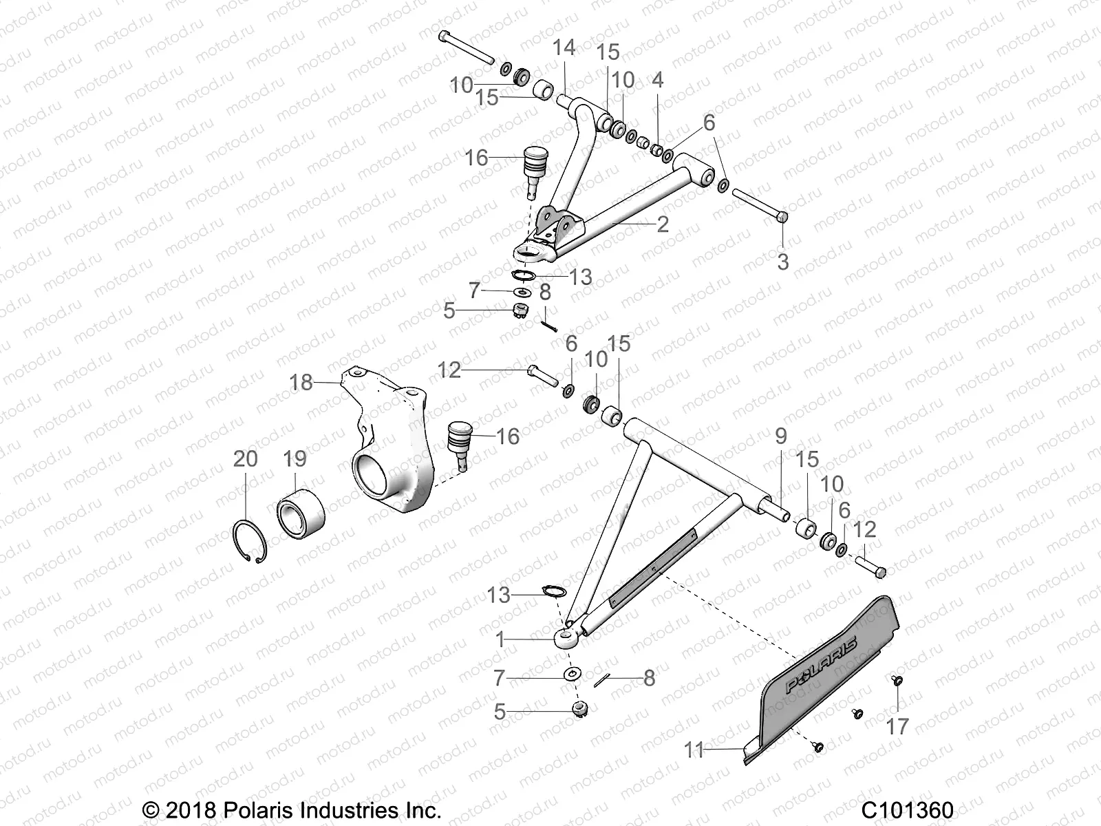 SUSPENSION | SUSPENSION, FRONT - A19SHE57RS (C101360)