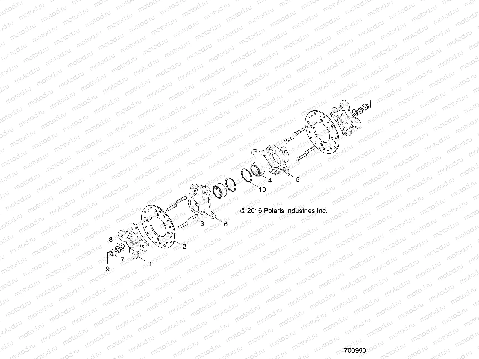 SUSPENSION | SUSPENSION, FRONT CARRIER AND HUB - Z17VDE92AK/AM/LK/AB (700990)