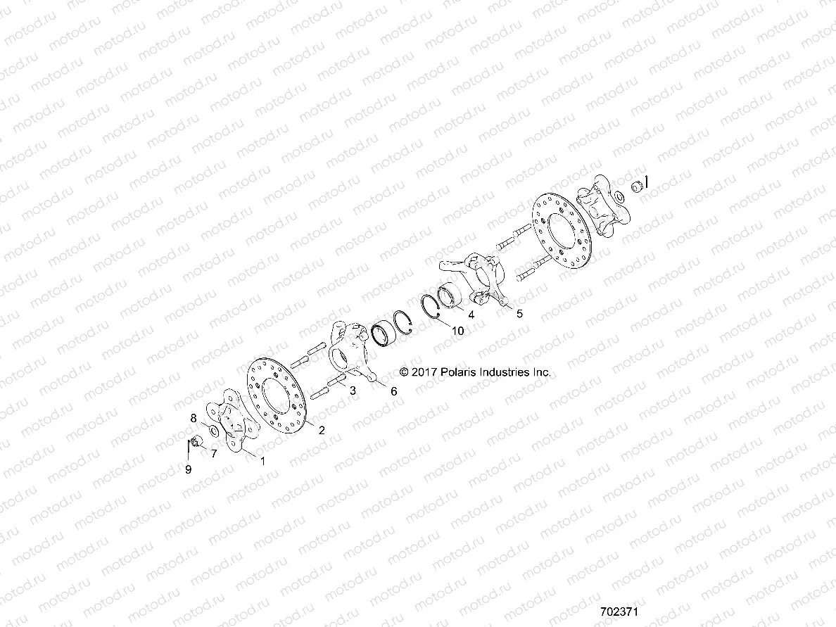 SUSPENSION | SUSPENSION, FRONT CARRIER AND HUB - Z19VDE92AC/BC/AD/BD/AM/BM/LM/LAG/BG (702371)