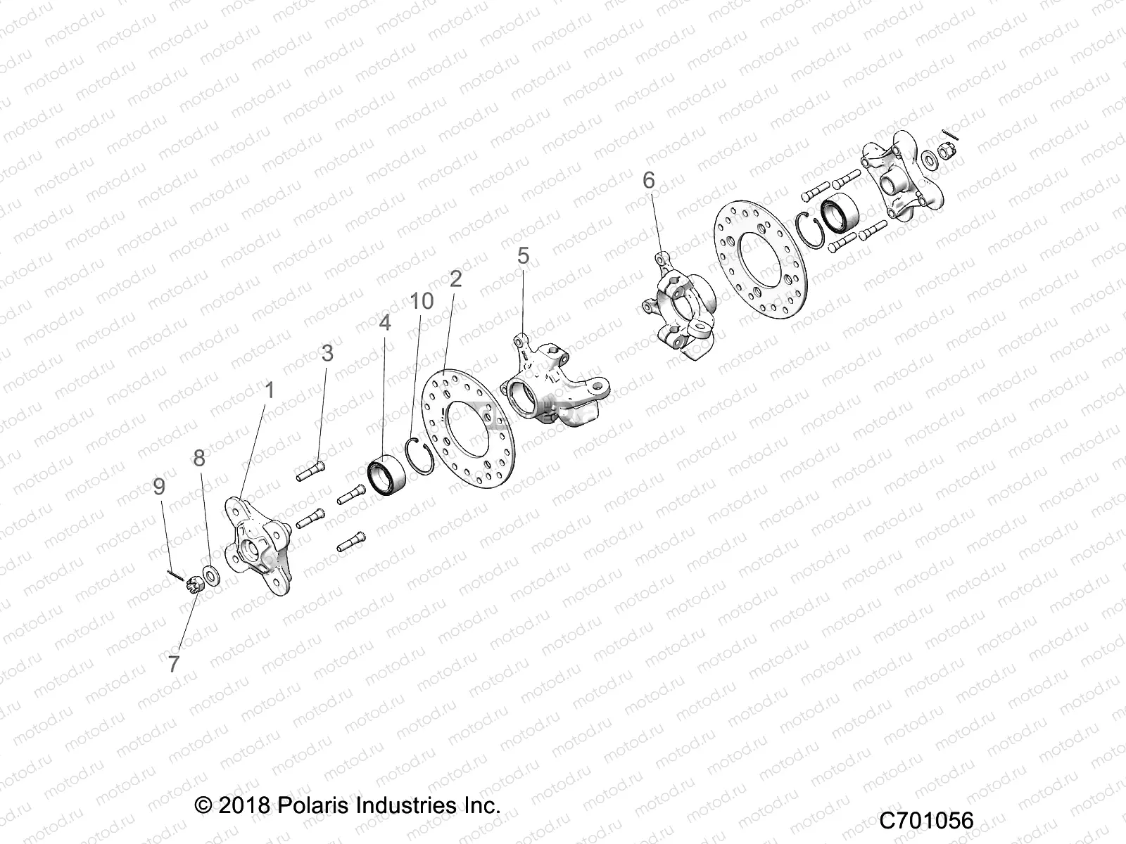 SUSPENSION | SUSPENSION, FRONT CARRIER AND HUB - Z22M4U92AP/BP (C701056)